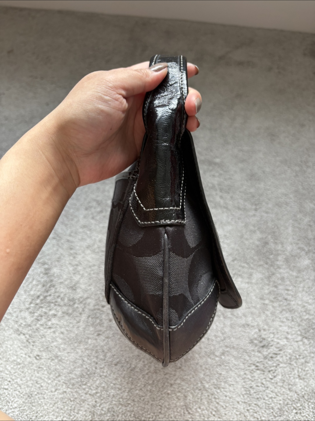 Coach Black Signature Hobo Bag - photo 2