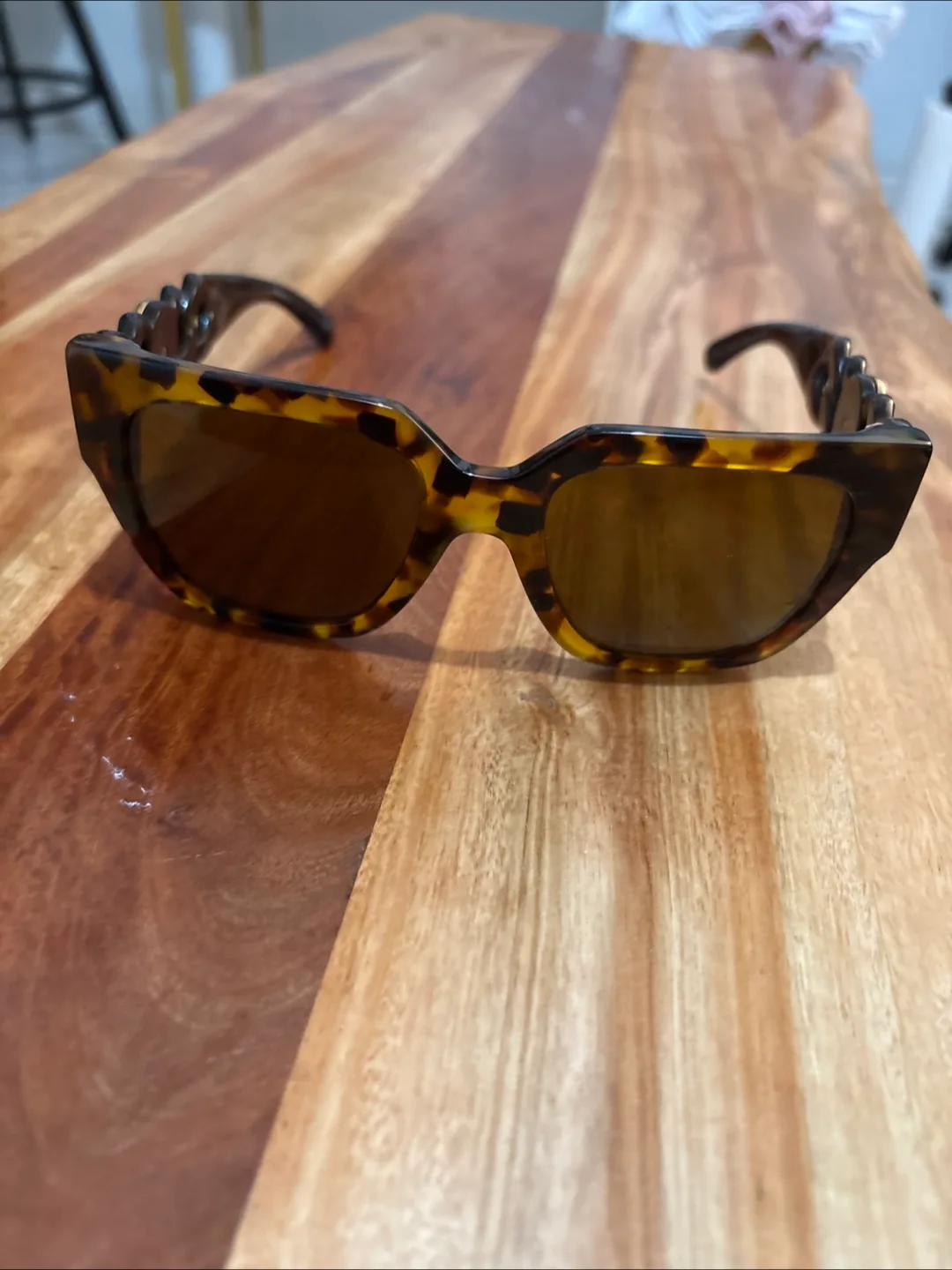 Versace Tortoise Shell Sunglasses thumbnail