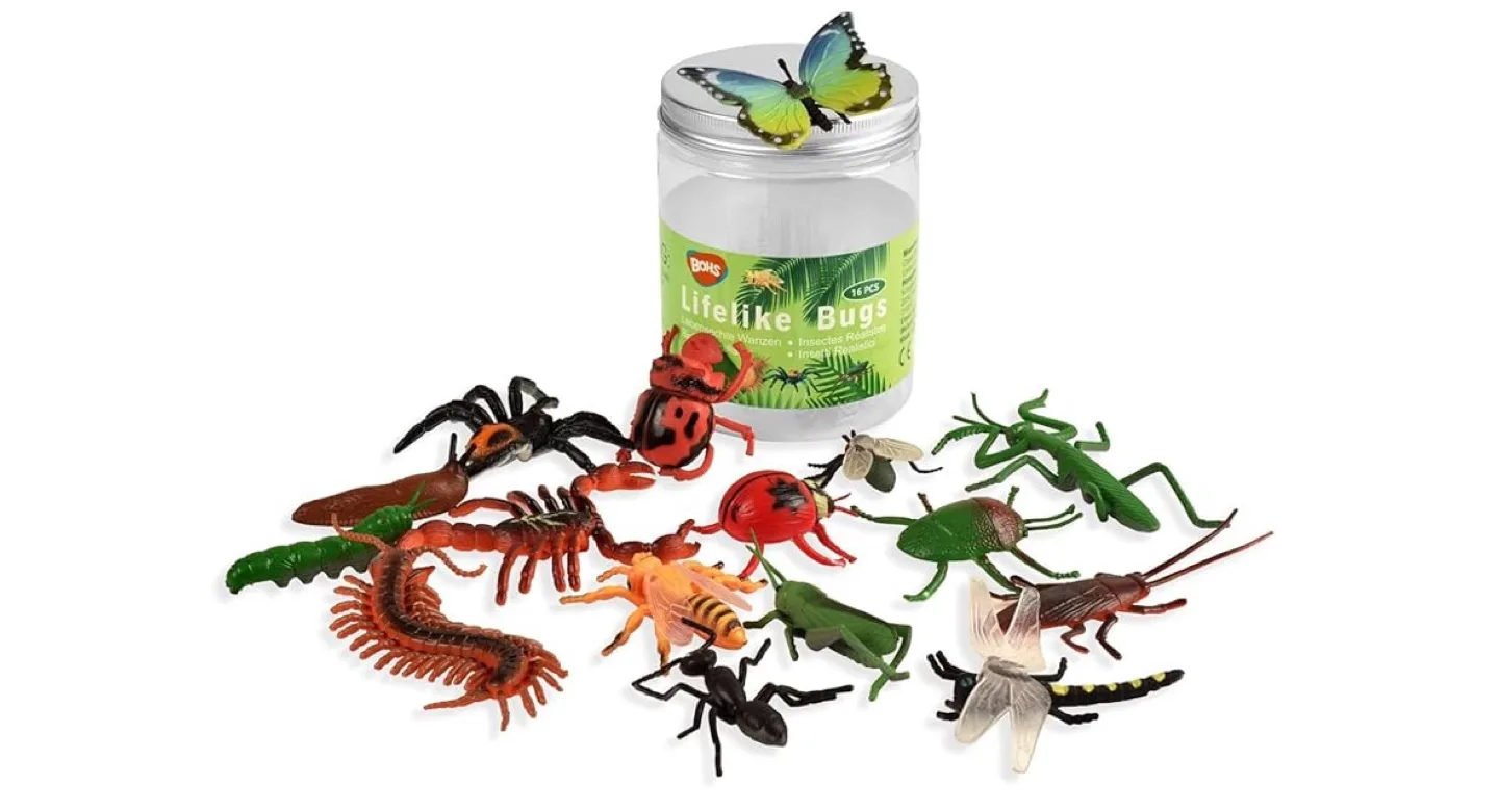 BOHS Lifelike Bugs - 16 Realistic Insect Toys thumbnail