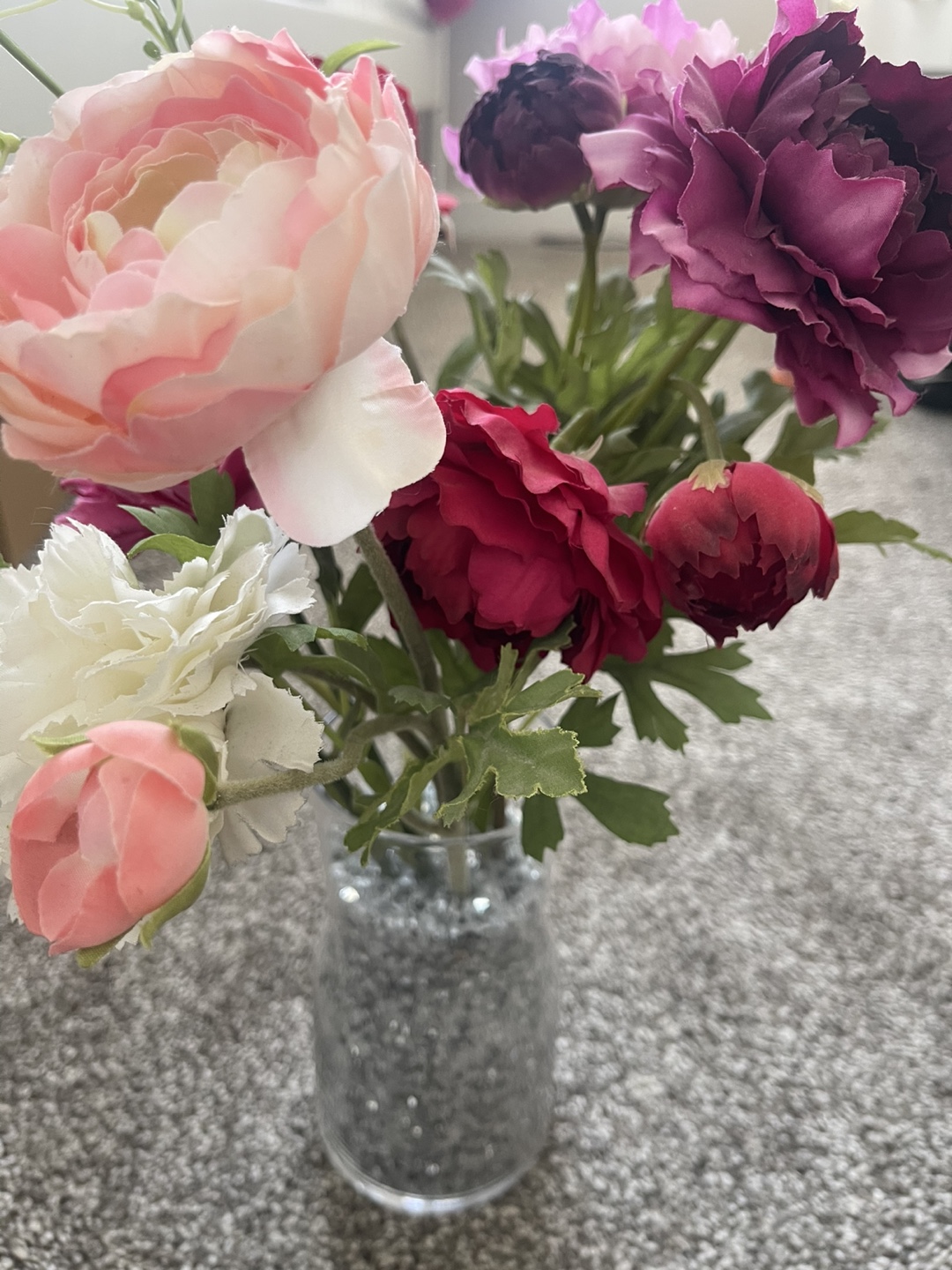 Vase set with faux flowers - photo 2