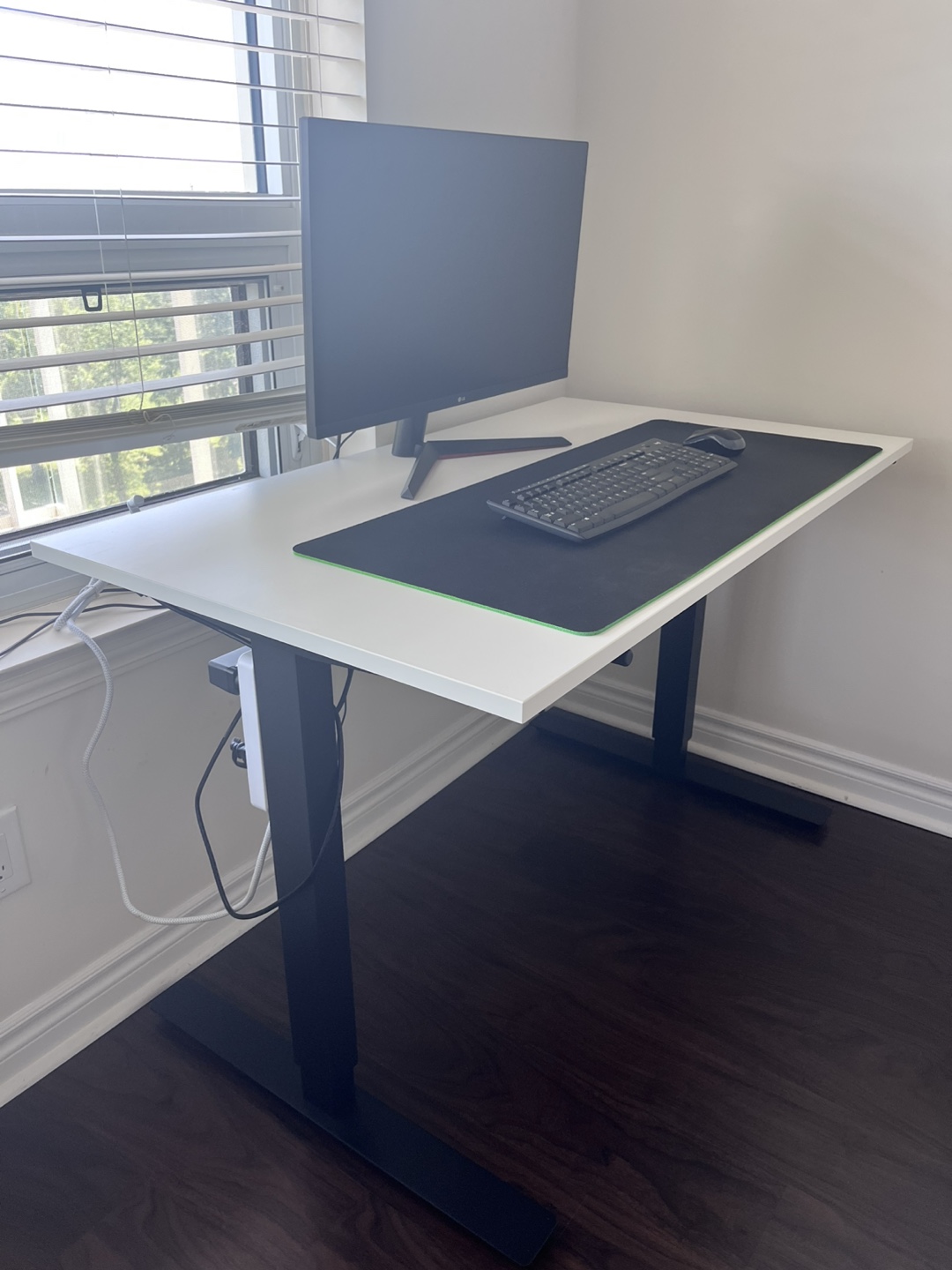 Desk + Monitor + Logitech Wireless Set + Razer Mat - photo 2