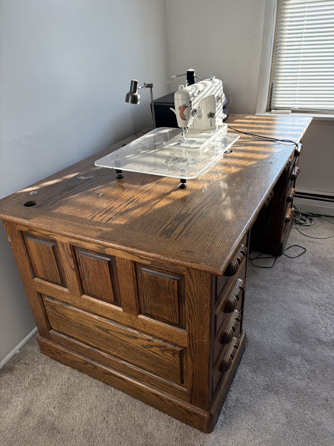 Solid Wood Desk - photo 2