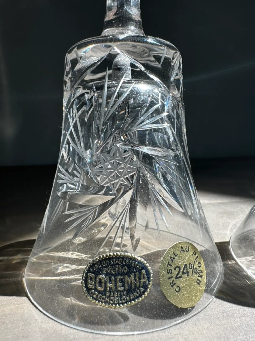 Czechoslovakia Crystal Bells - Set of Two image indicator(3)