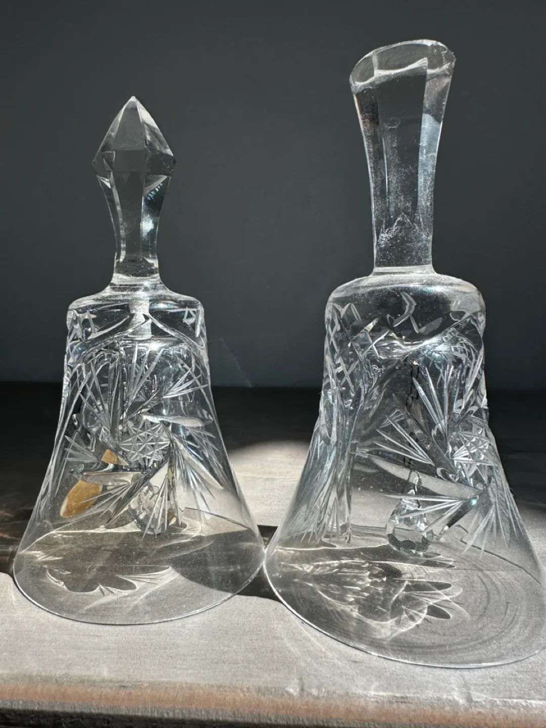 Czechoslovakia Crystal Bells - Set of Two image indicator(2)