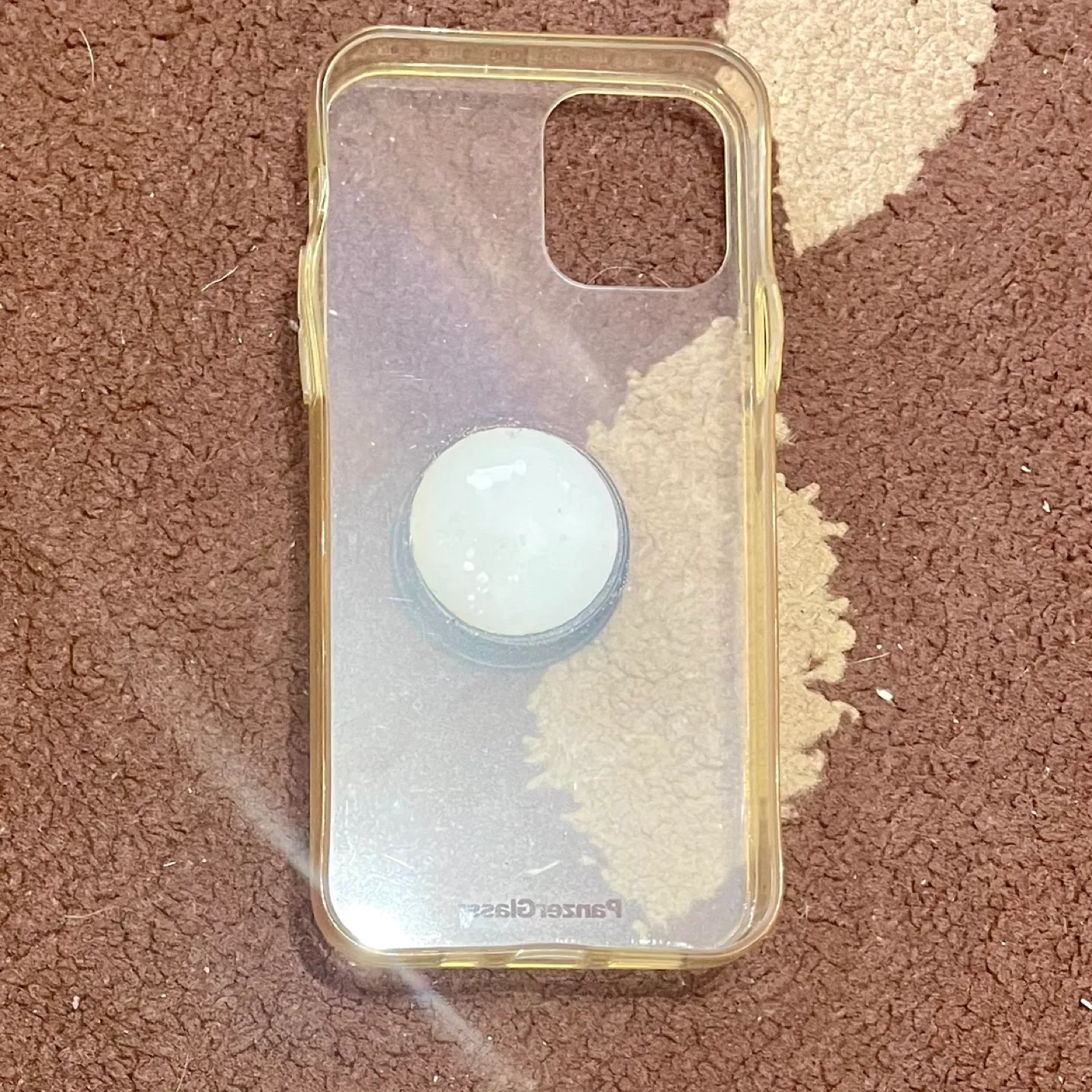 Clear Panzer Glass Case with PopSocket – iPhone 12 / 12 Pro – $5 image indicator(2)