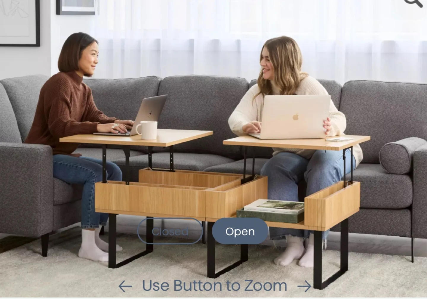 Cozey Stella Lift-Top Coffee Table - NEW in box! thumbnail