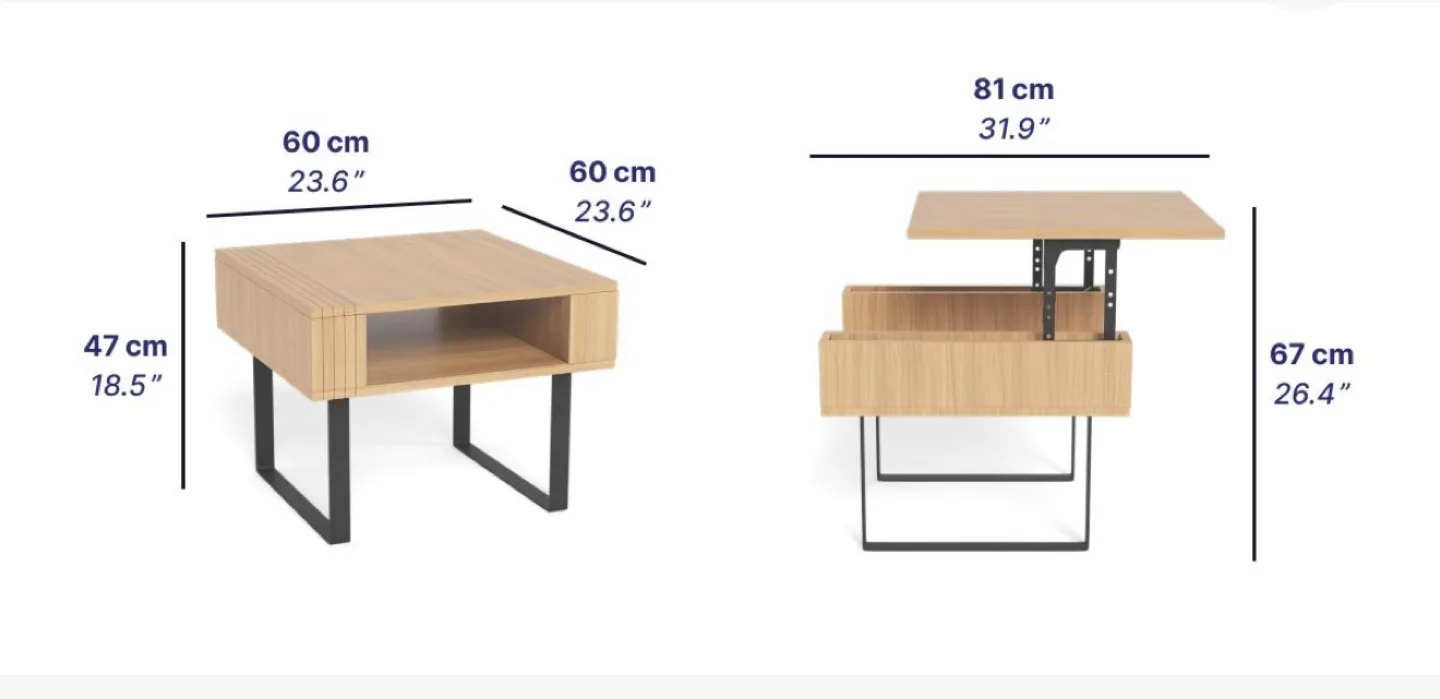 Cozey Stella Lift-Top Coffee Table - NEW in box! image indicator(4)