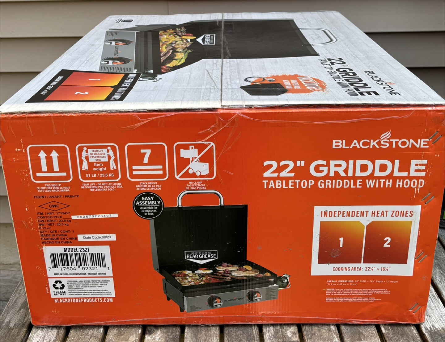 Blackstone 22" Tabletop Griddle with Hood - New in Box! - photo 2