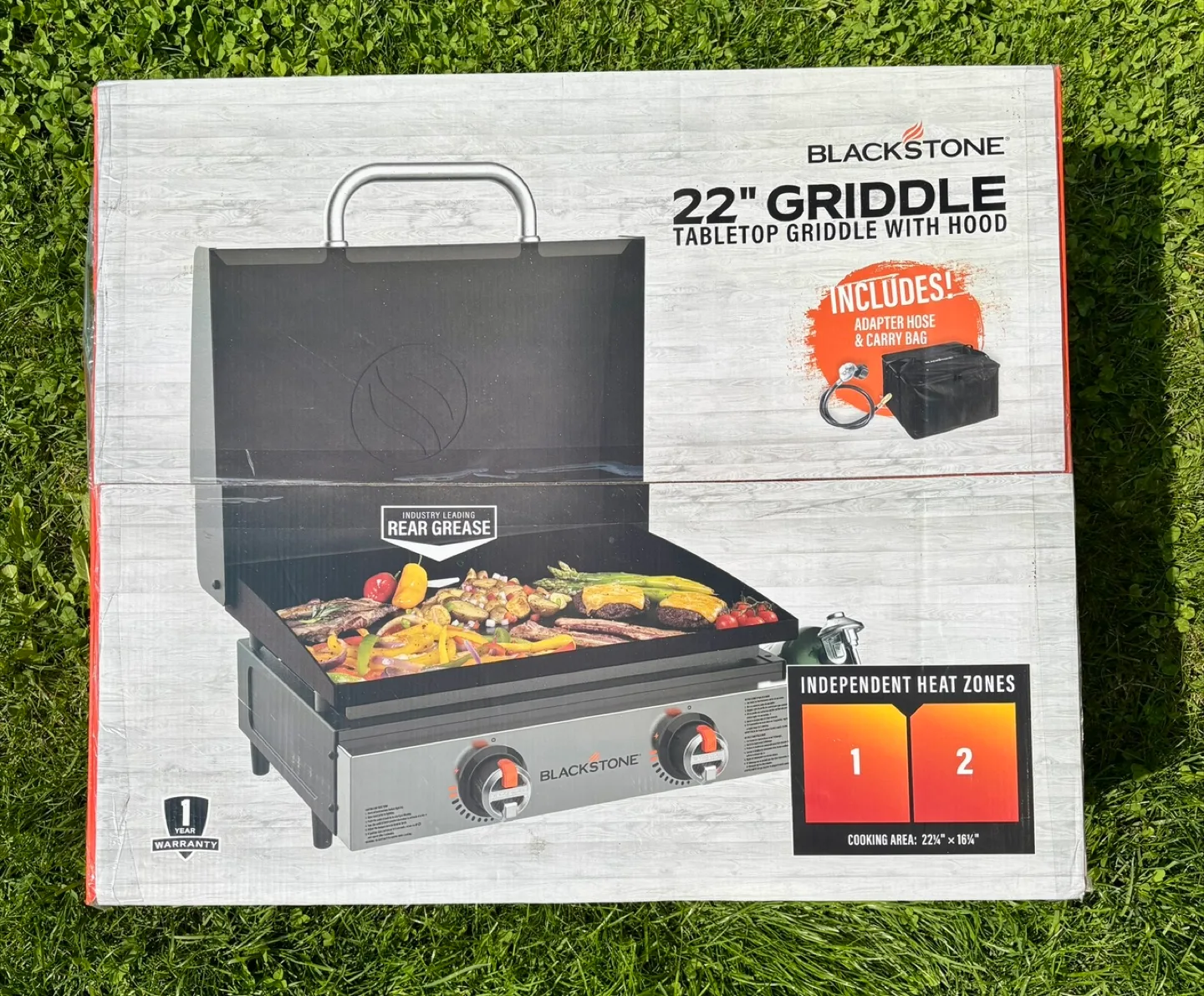 Blackstone 22" Tabletop Griddle with Hood - New in Box! thumbnail
