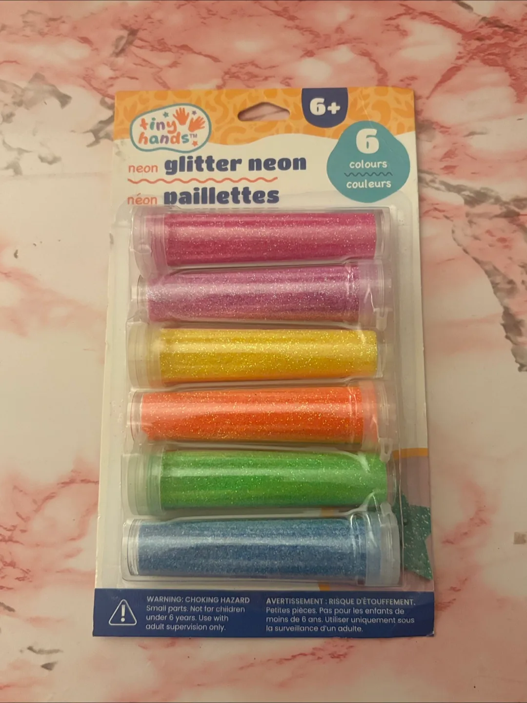 Pink FolkArt Color Shift Acrylic Paint, Glitter and Sanding disk image indicator(5)