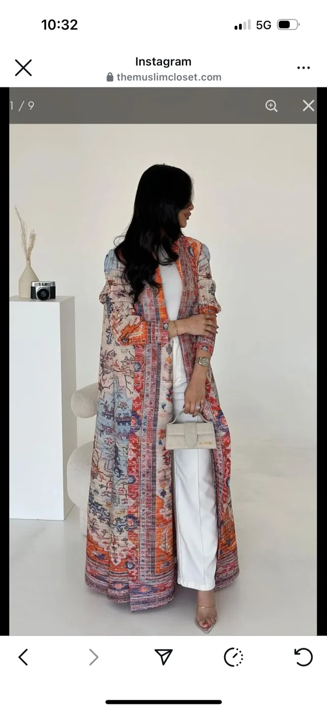 Elegant MIRAGE ABAYA -Length 57 thumbnail