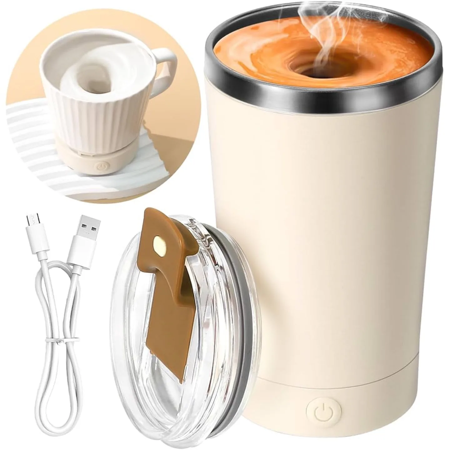 New Electric self Stirring Coffee Mug, 400ML thumbnail