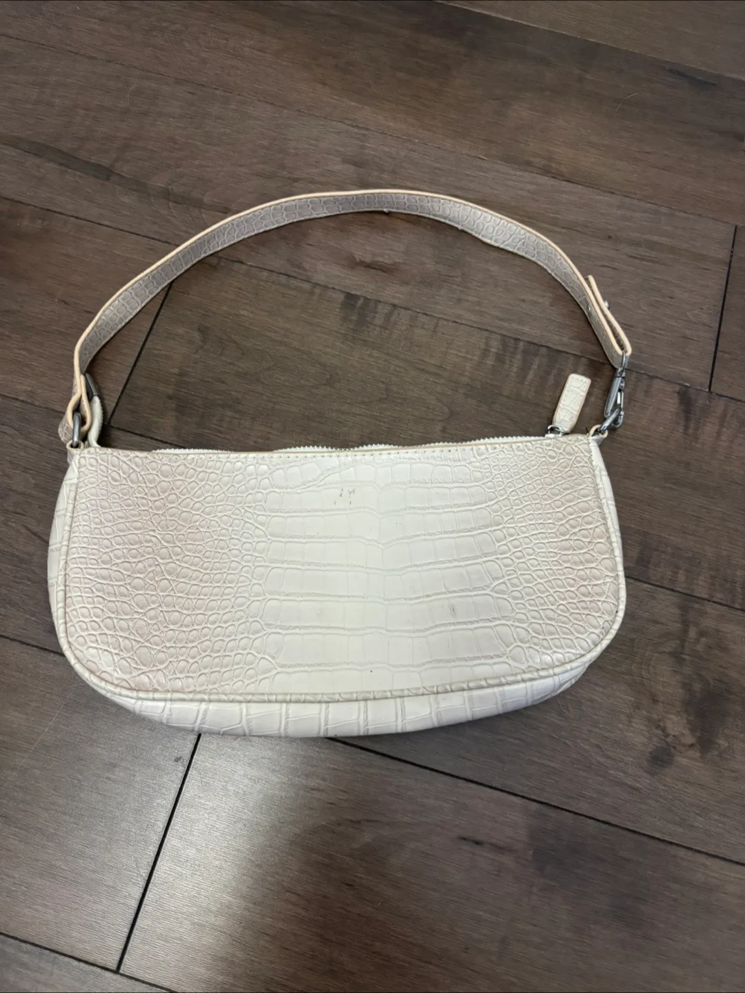 White Croc Shoulder Bag thumbnail