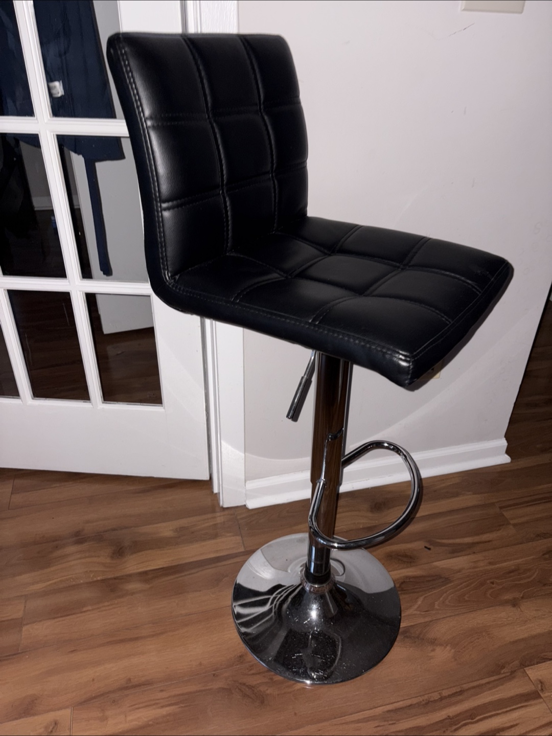 Black Bar Stools - Matching Set of 4