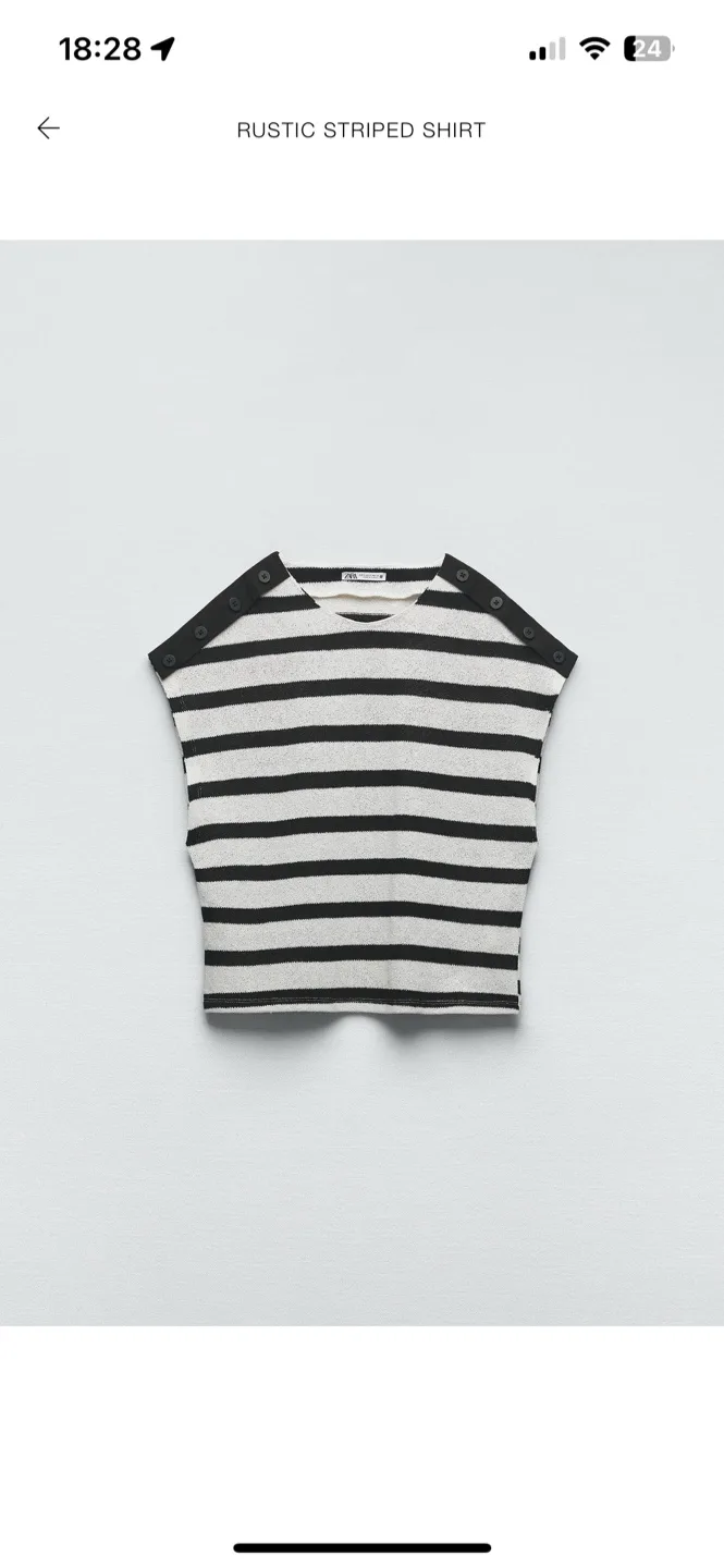 Zara striped top - New thumbnail