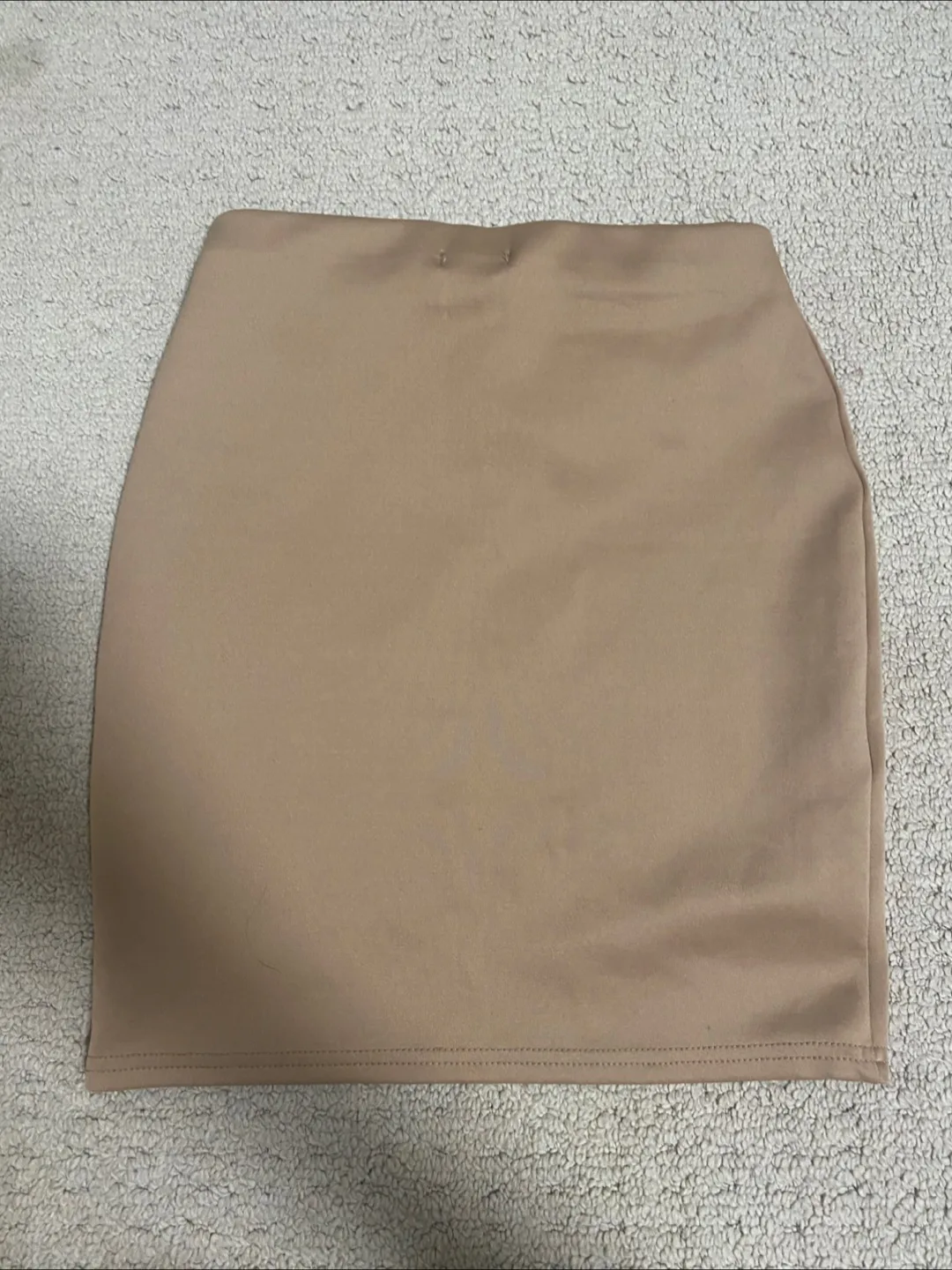 Beige/ Brown Bodycon Mini Skirt image indicator(3)