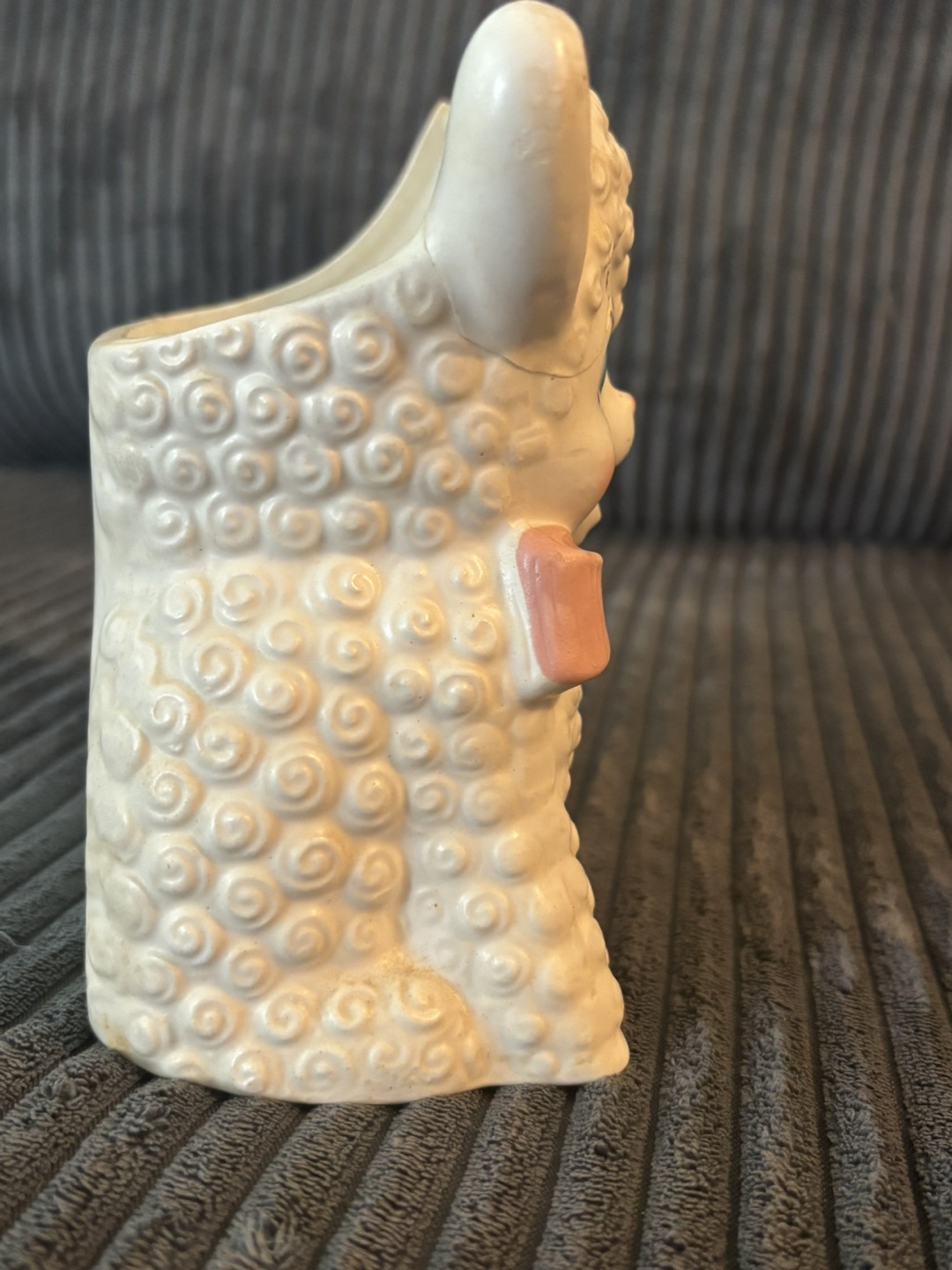 Vintage Lamb Baby Block Planter - photo 3