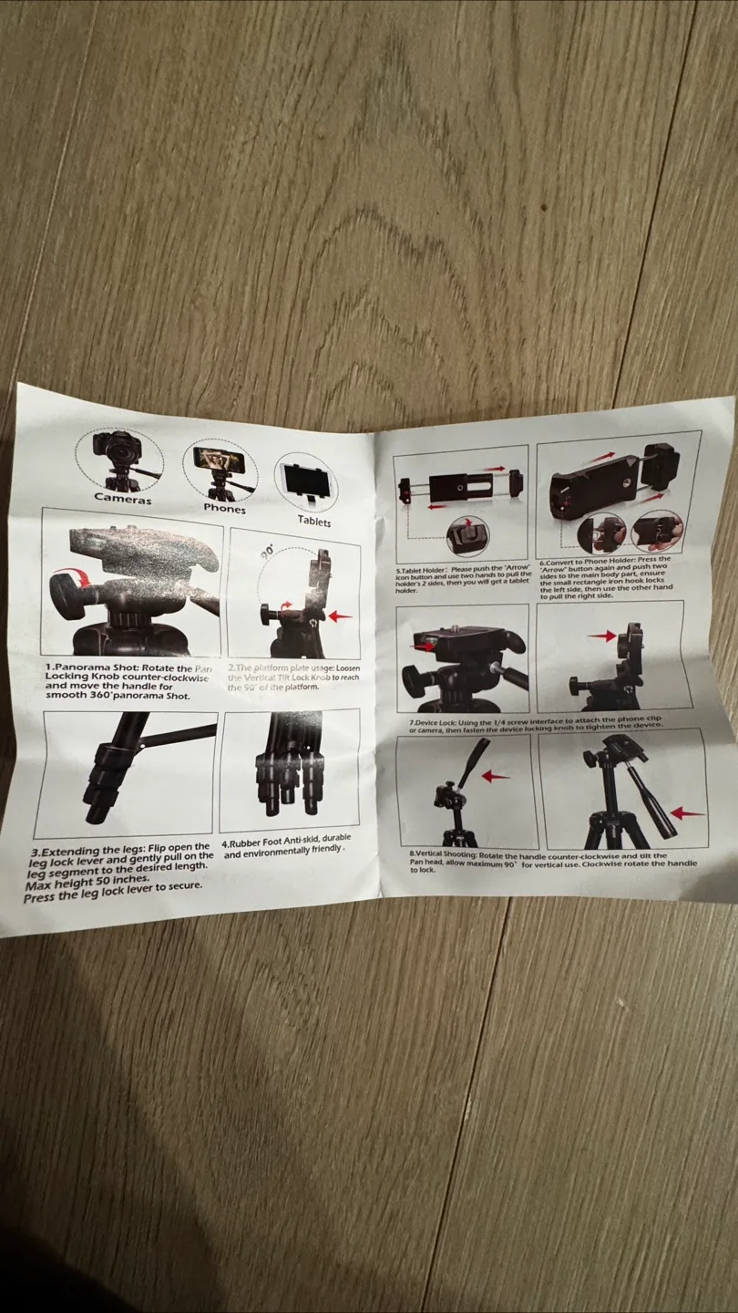 UBeesize TR50 Tripod w/ Remote image indicator(5)