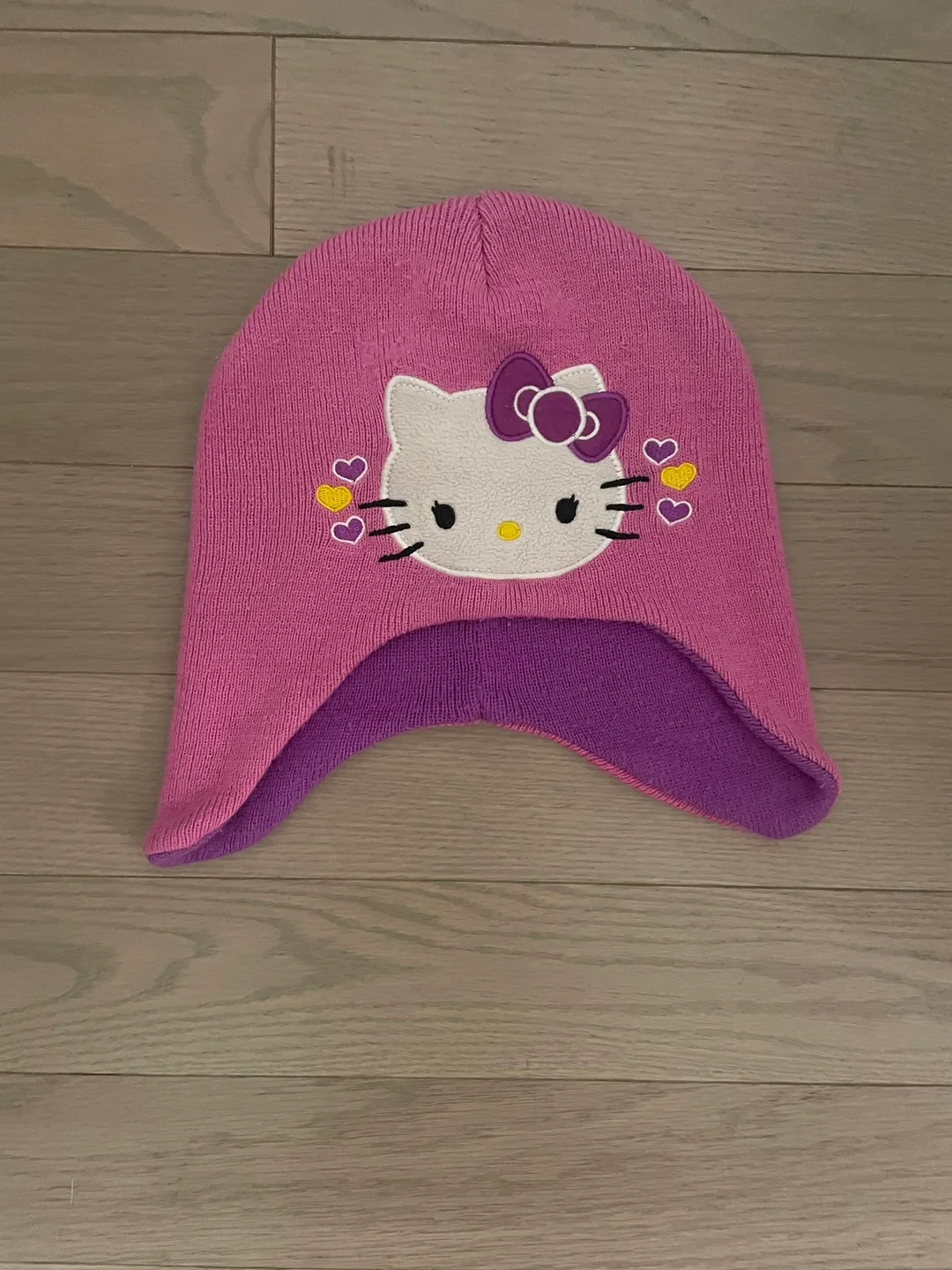 🇨🇦🍁Hello Kitty Pink & Purple Winter Hat thumbnail