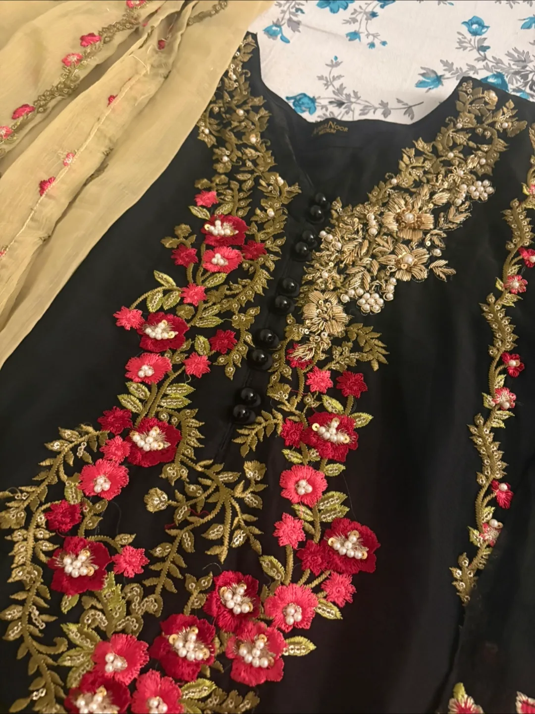 Asian Noon Embroidered Dress thumbnail