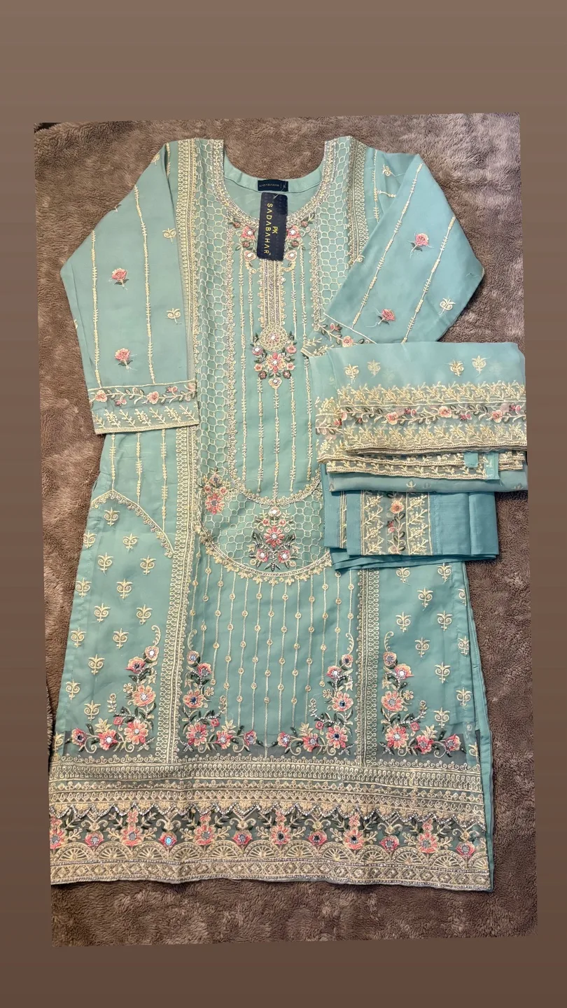 SADABAHAR Embroidered Kurti Set - Size XL image indicator(2)