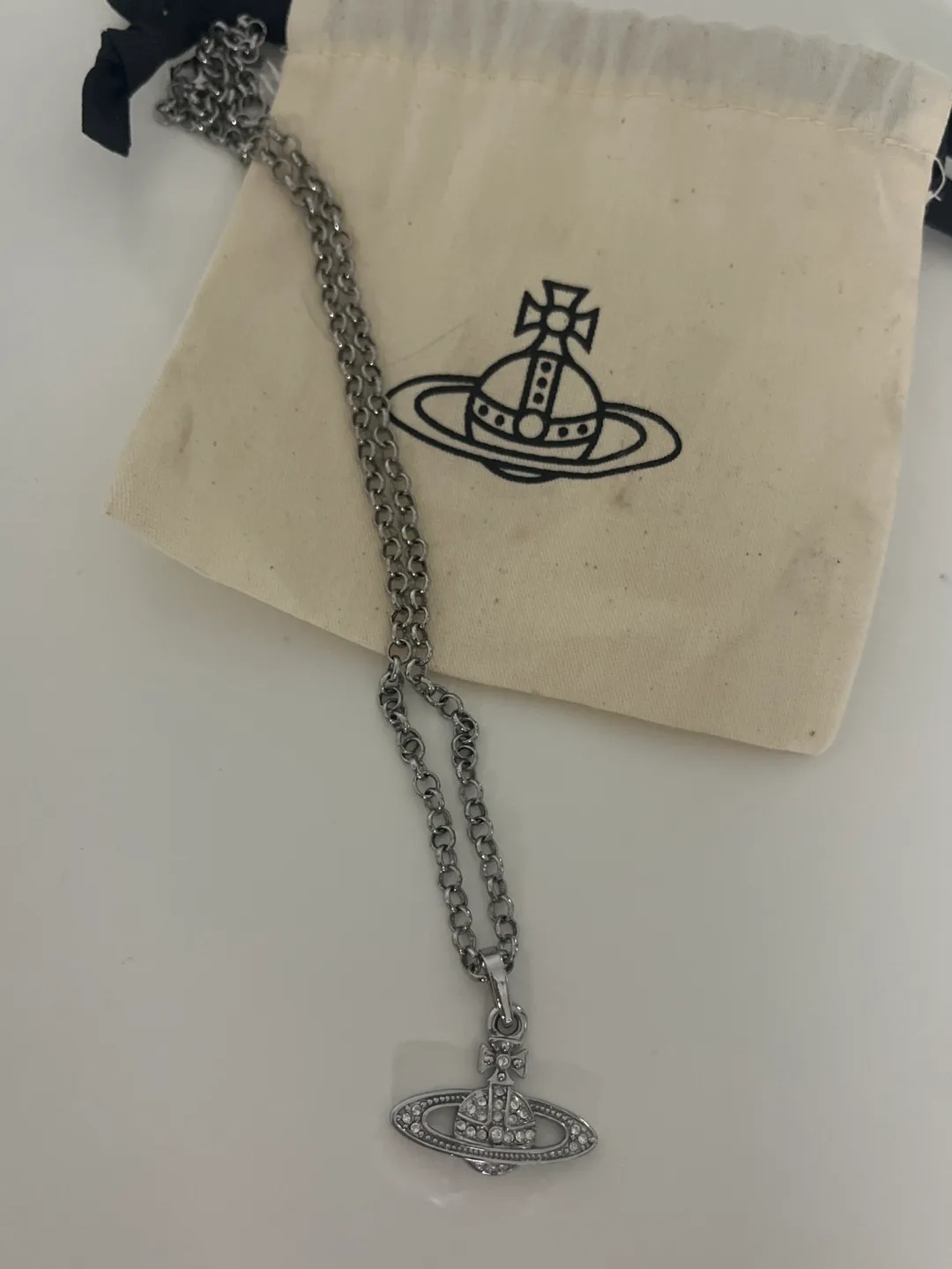 Vivienne Westwood Pendant Necklace Mini bas silver image indicator(2)