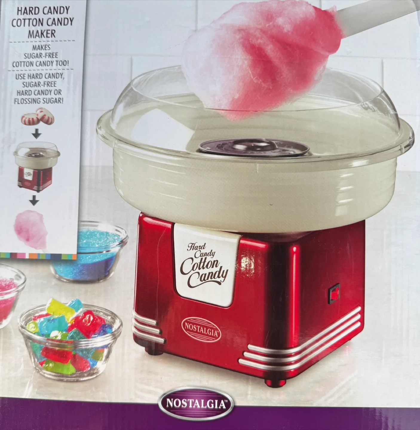 Nostalgia Hard Candy Cotton Candy Maker thumbnail