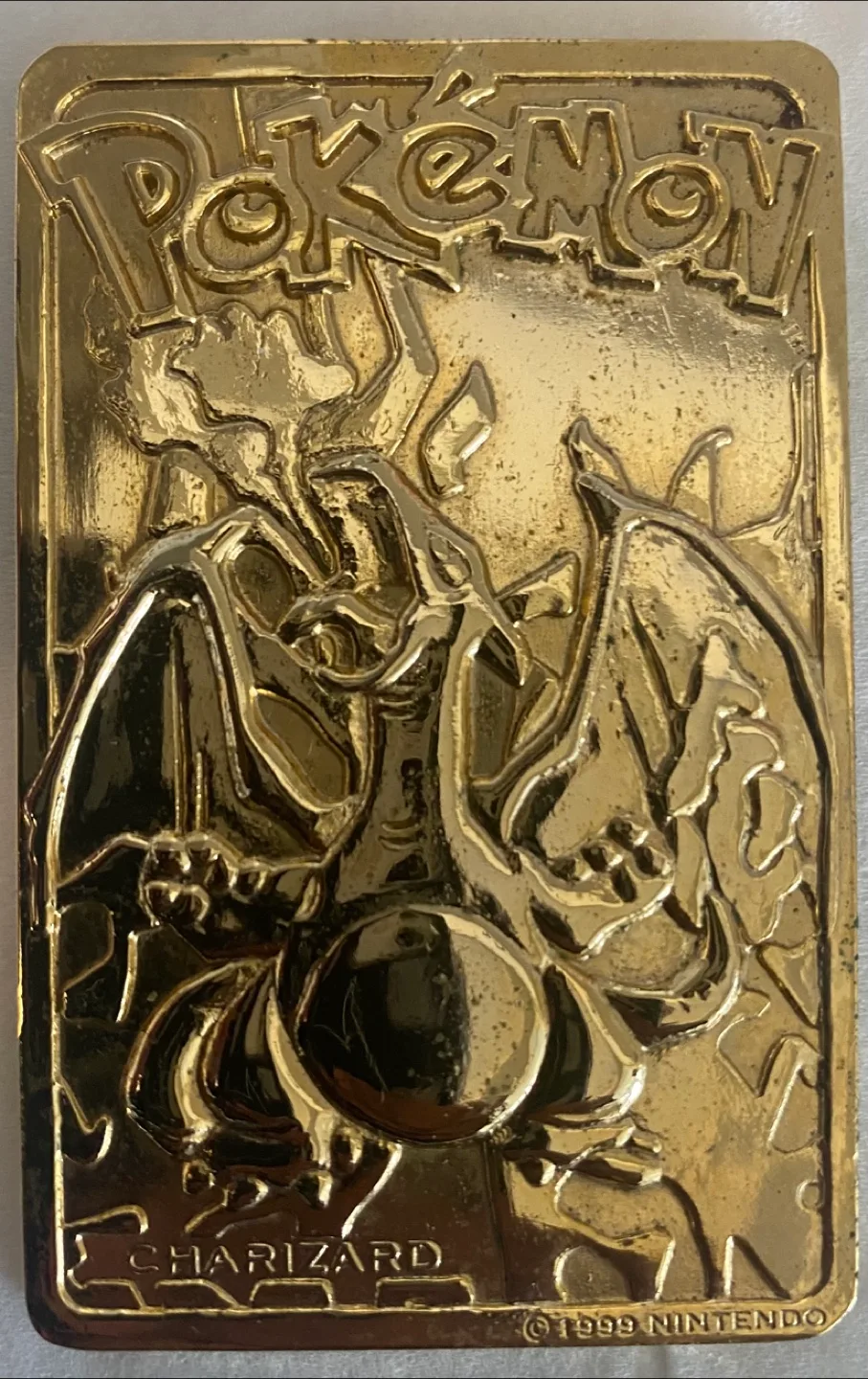 Pokémon Charizard Gold Plated Card thumbnail