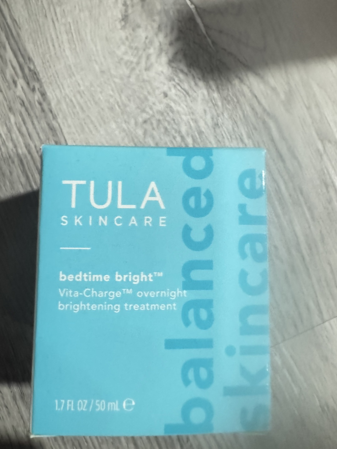 TULA bedtime bright Vita-Charge overnight brightening treatment