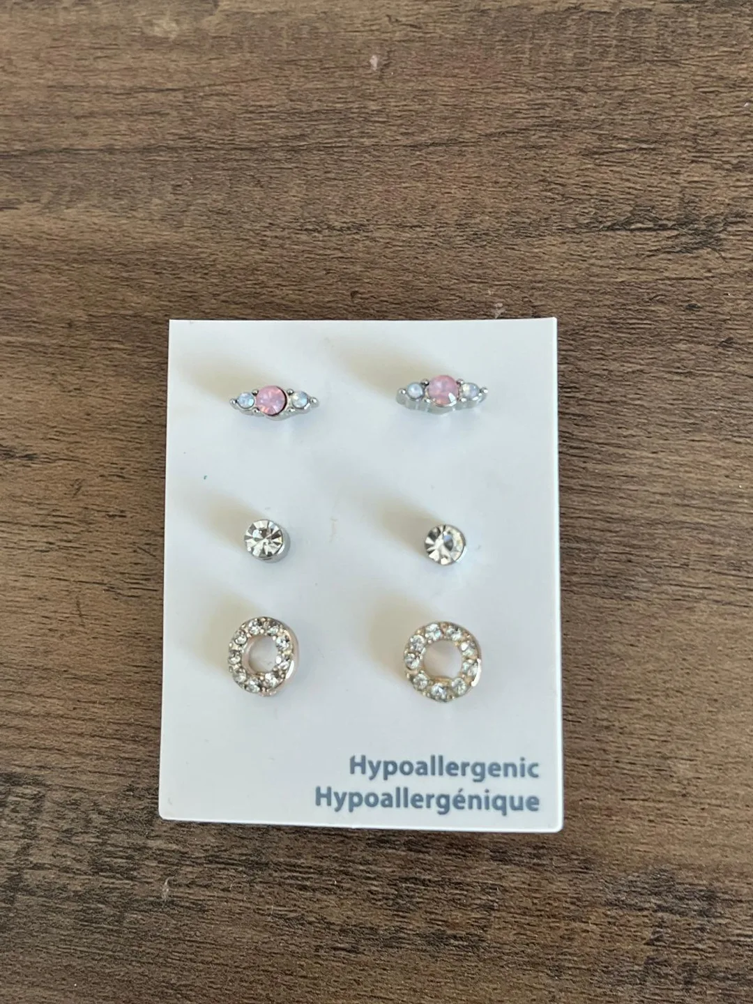 Hypoallergenic Earring Set - 3 Pairs thumbnail