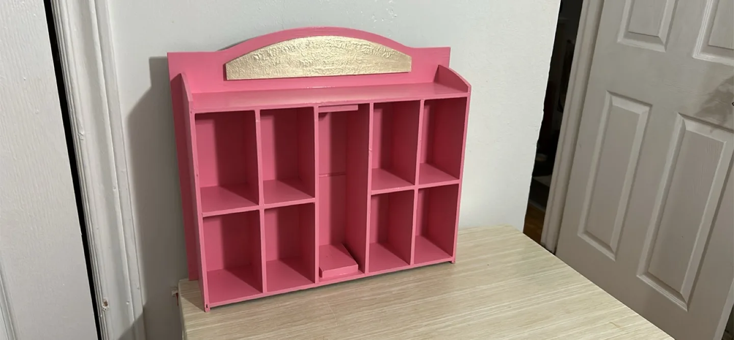 Pink Wooden Shelf thumbnail