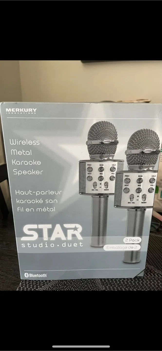 Merkury Innovation Star Studio Duet Karaoke Microphones thumbnail