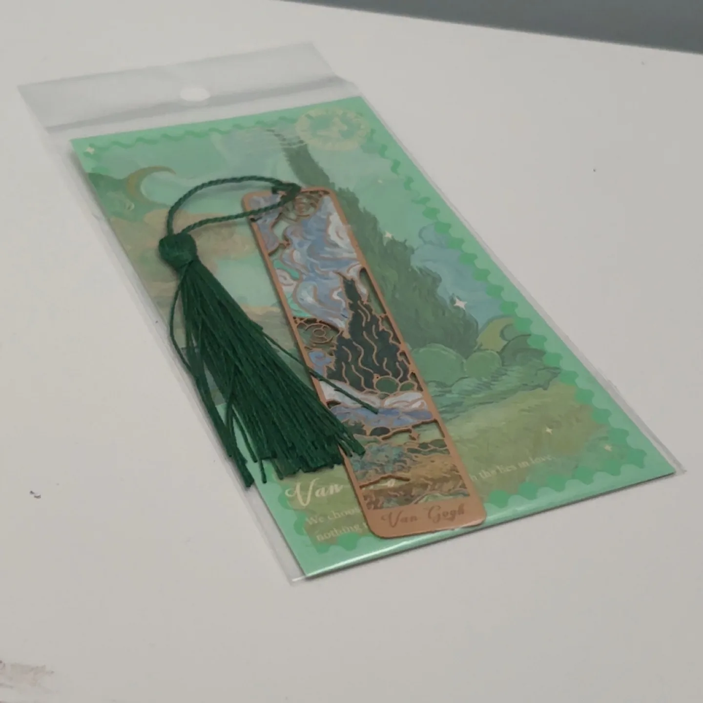 Van Gogh Starry Night Bookmark with Tassel image indicator(3)