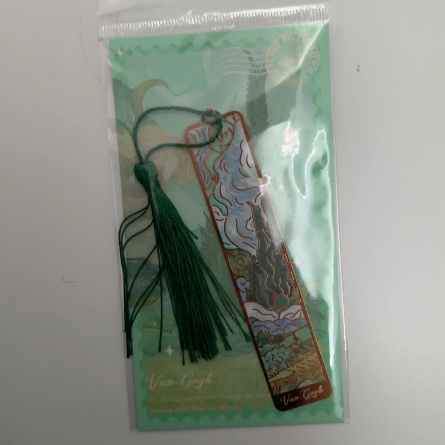 Van Gogh Starry Night Bookmark with Tassel image indicator(4)