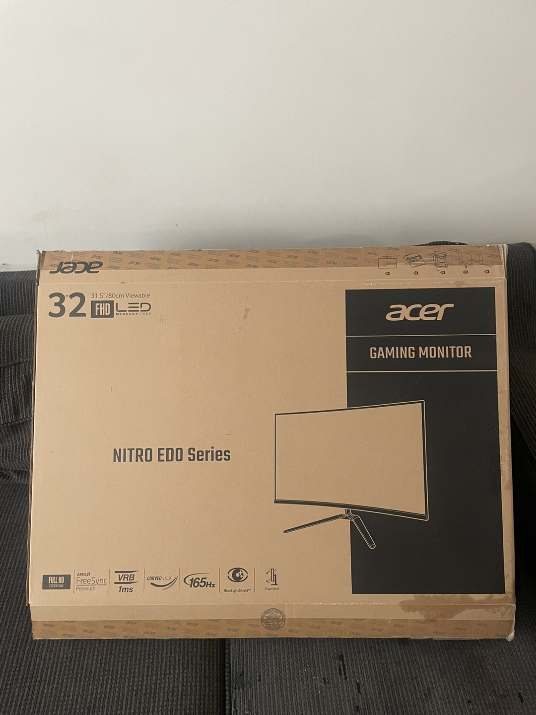 used Acer Nitro ED0 Series 31.5" Curved Gaming Monitor