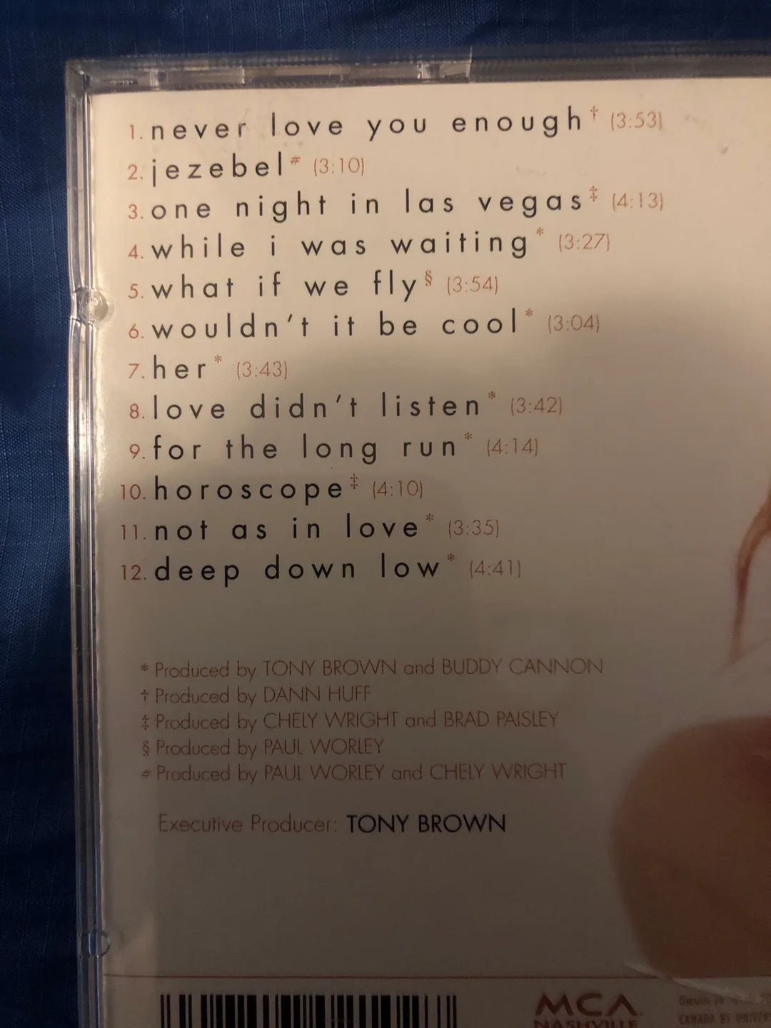 Chely Wright - Never Love You Enough CD image indicator(5)