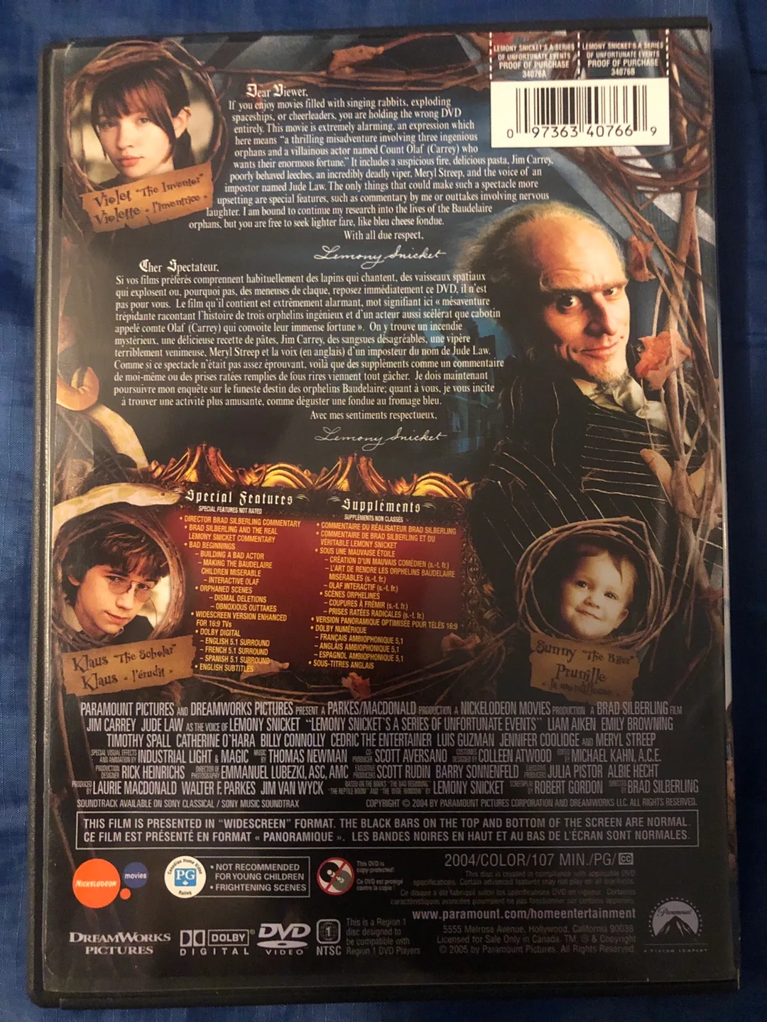 Lemony Snicket's A Series of Unfortunate Events DVD image indicator(3)