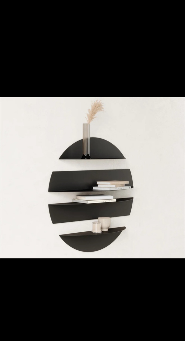 Umbra Moon Shelf - Black New - photo 3