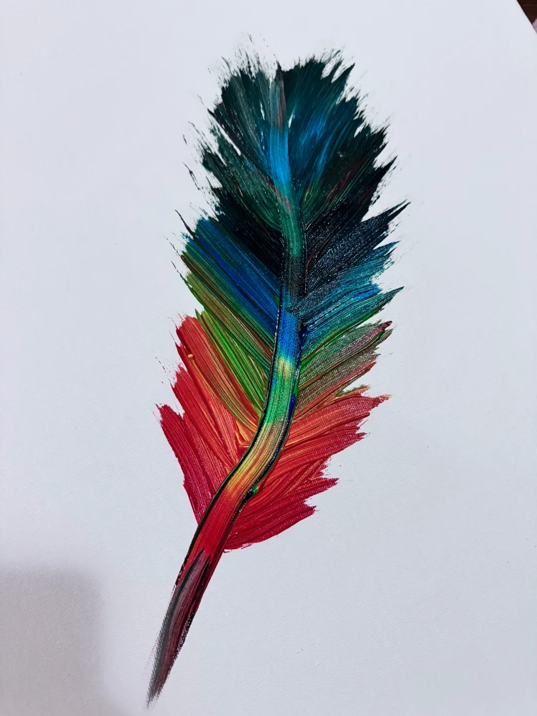 Rainbow Feather Painting image indicator(2)