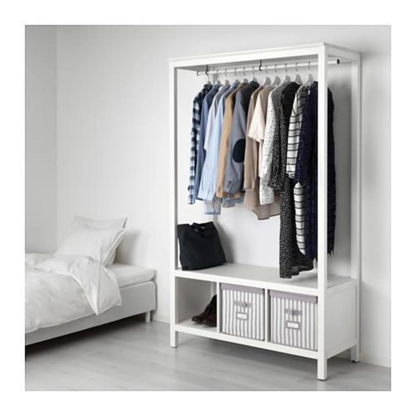 IKEA HEMNES Open wardrobe clothing rack thumbnail