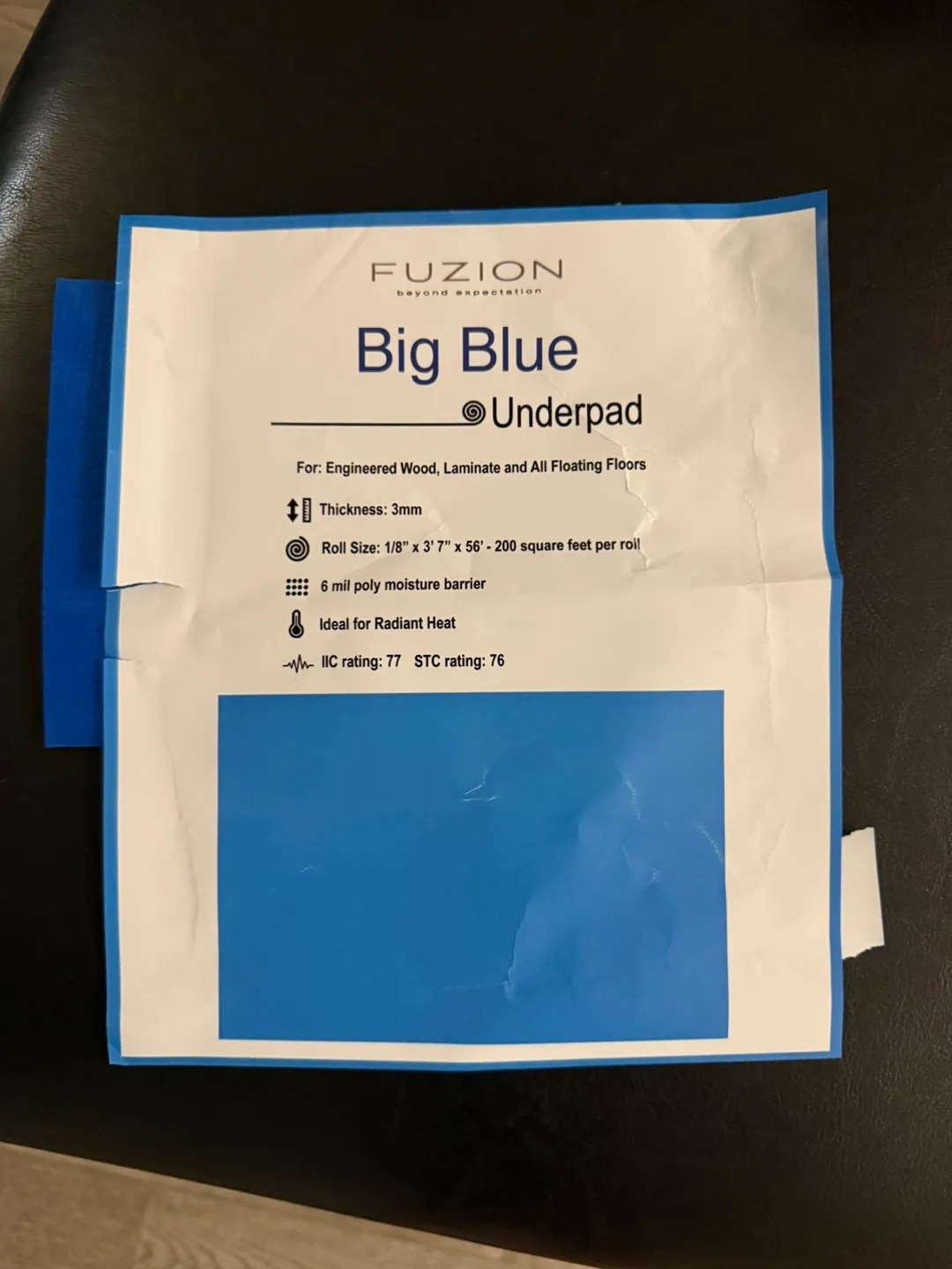 Fuzion Big Blue Underpad thumbnail