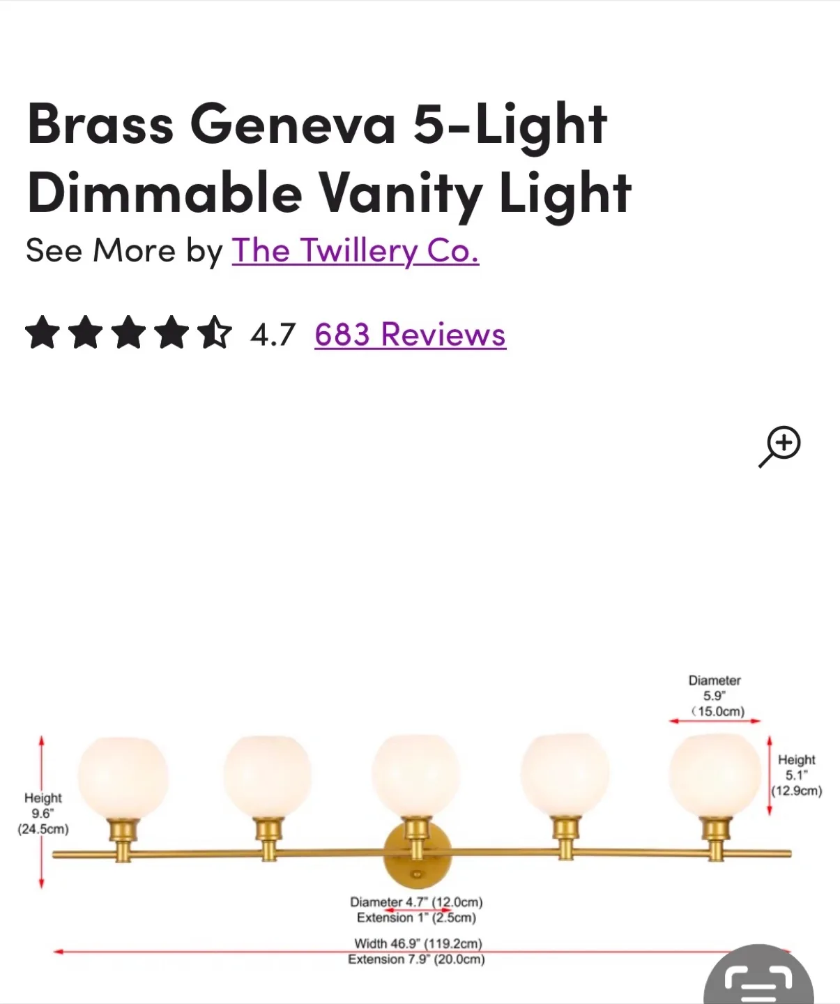 The Twillery Co. Geneva 5-Light Vanity Light image indicator(2)