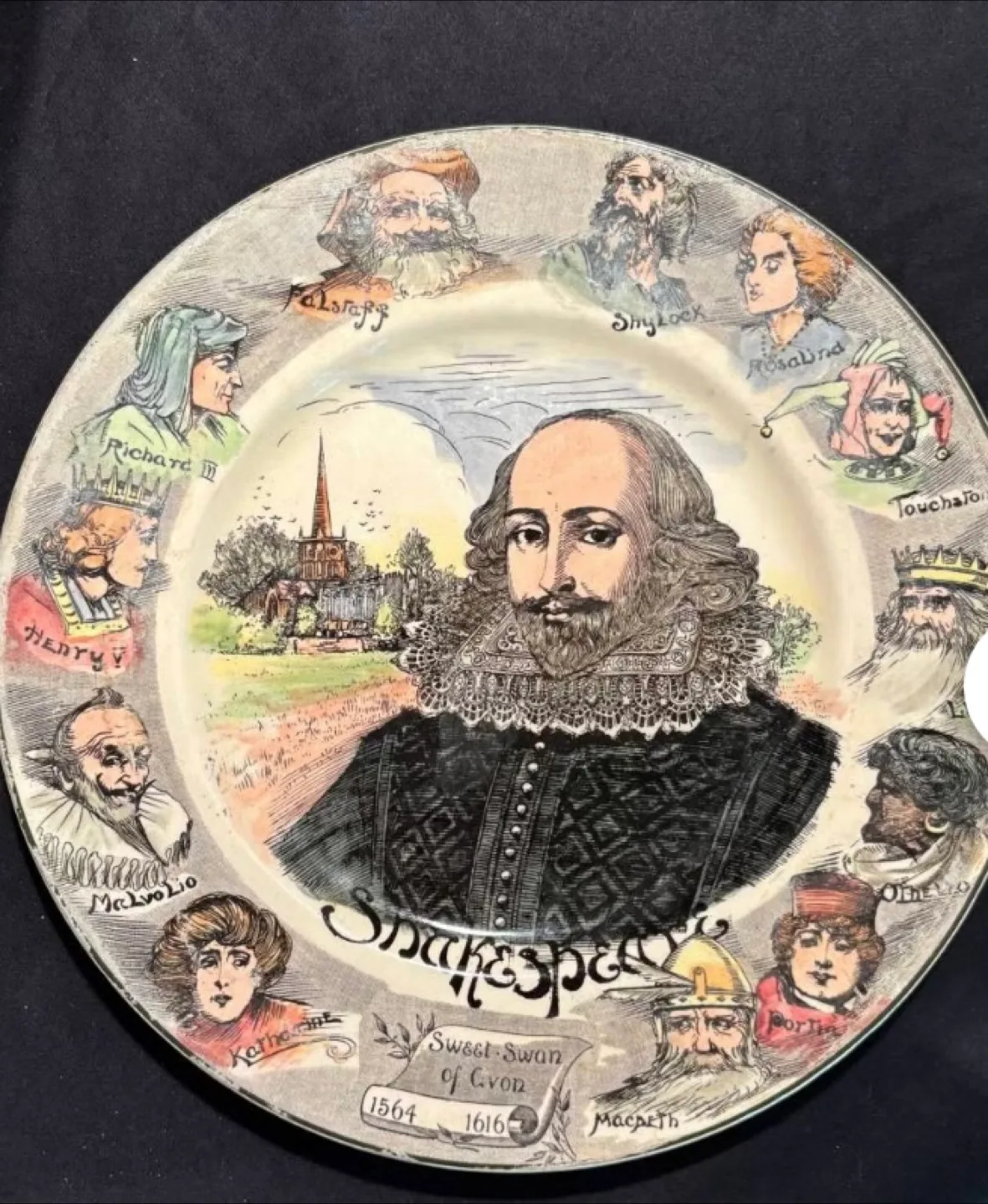 Shakespeare Commemorative Plate thumbnail