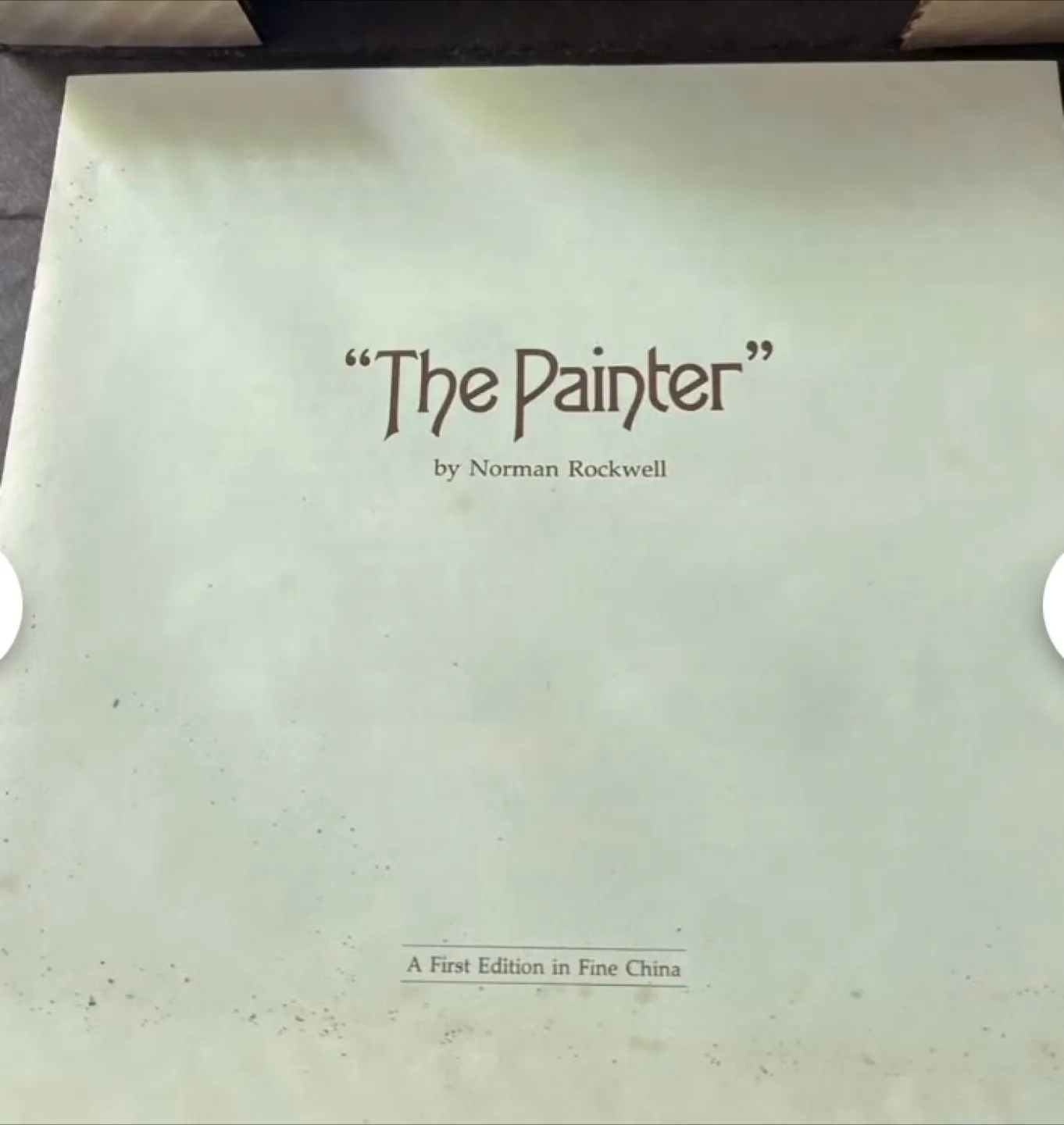 Norman Rockwell "The Painter" Collector Plate image indicator(2)