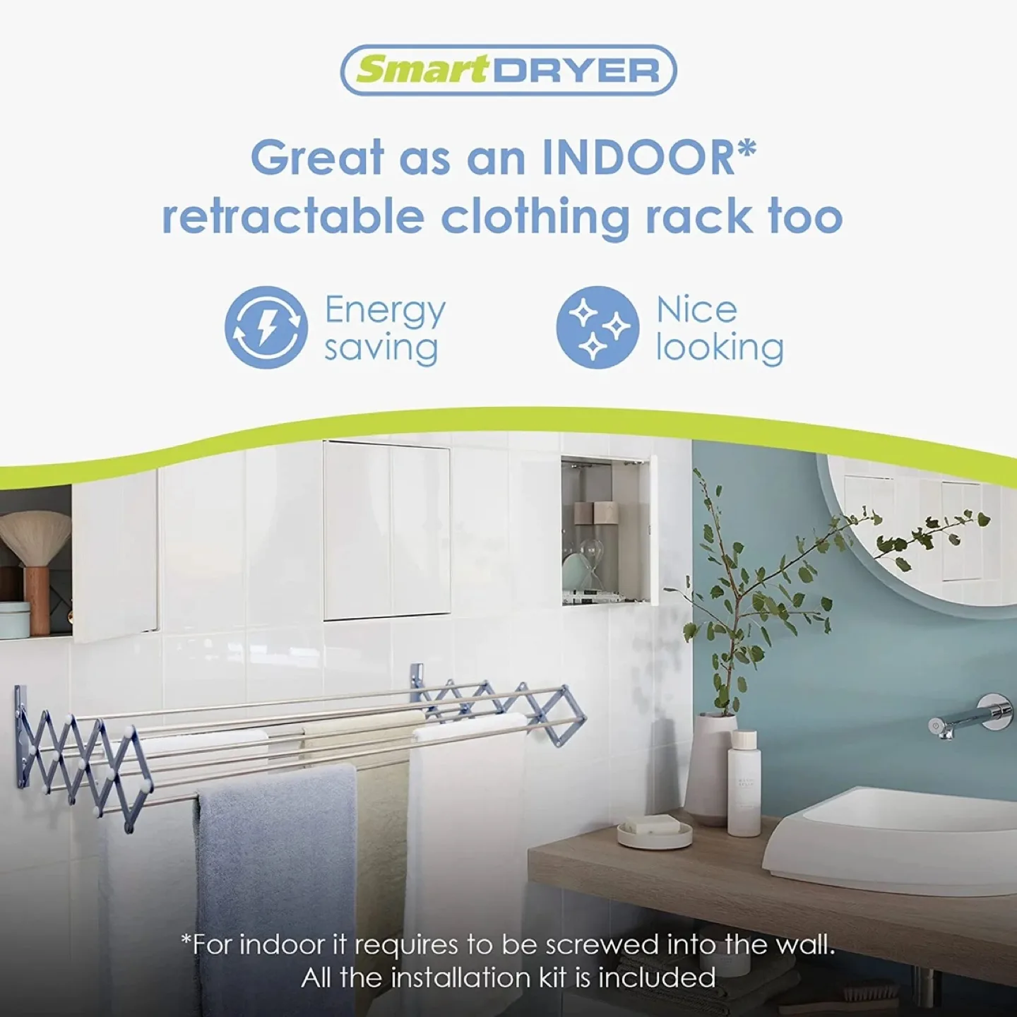 SmartDRYER RV Camper Clothes Drying Rack image indicator(3)