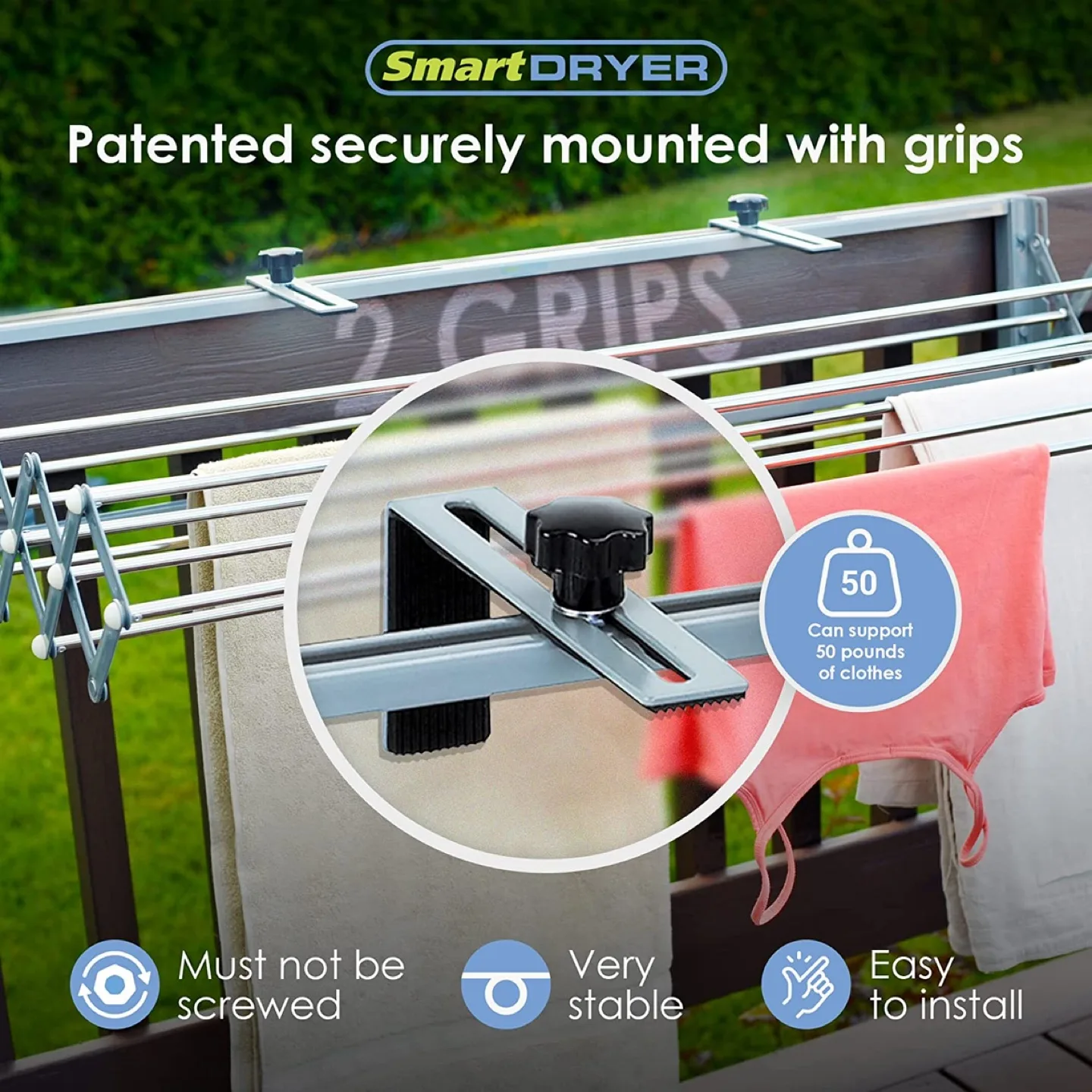 SmartDRYER RV Camper Clothes Drying Rack image indicator(4)