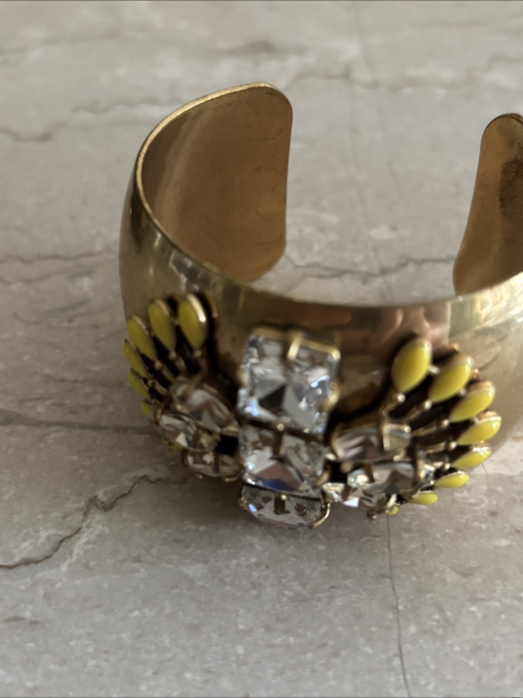 Stella & Dot Brass Cuff Bracelet W/Gemstones - photo 2
