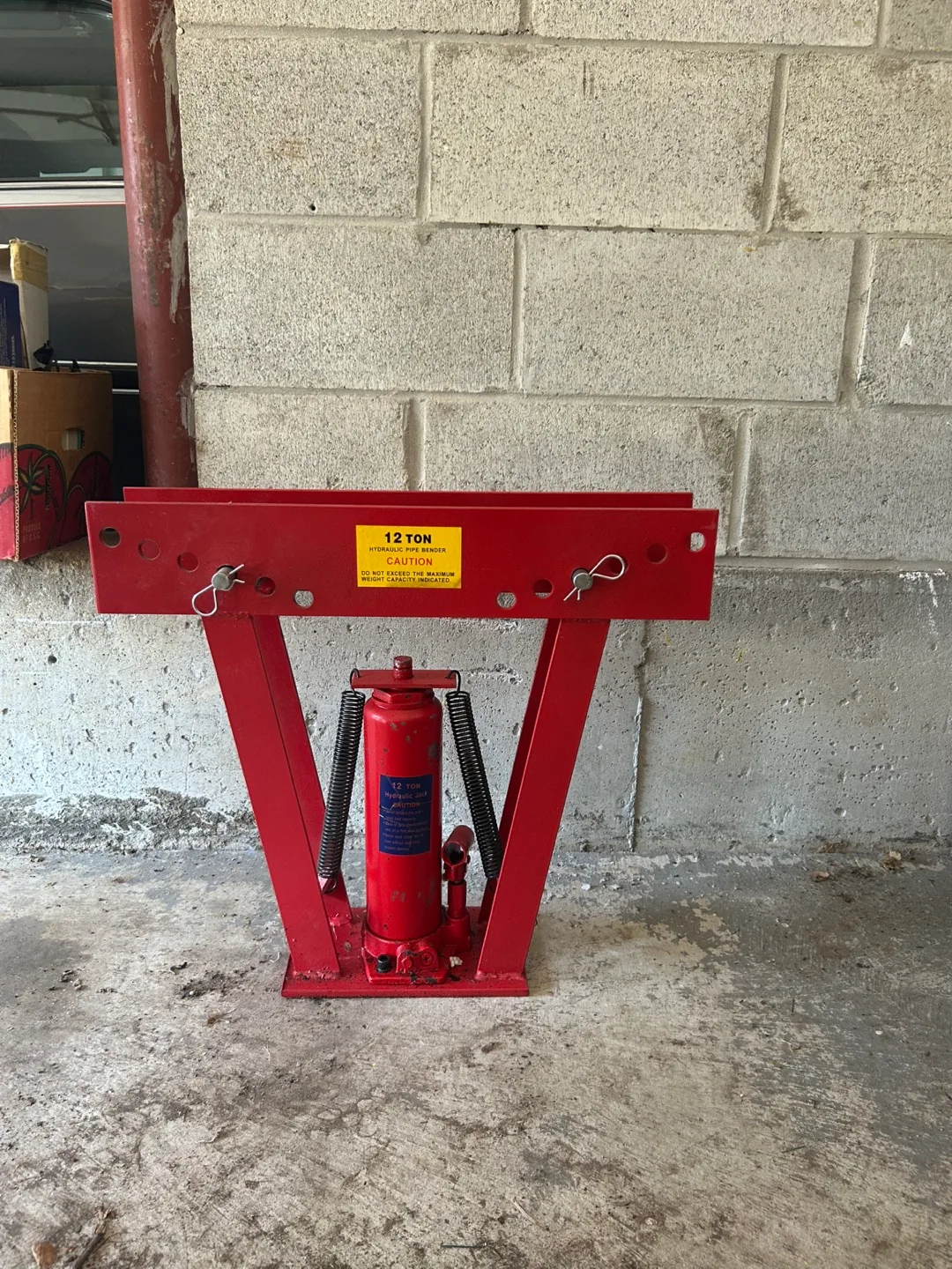 Hydraulic Pipe Bender, 12 Ton Manual Copper Exhaust Tube image indicator(9)