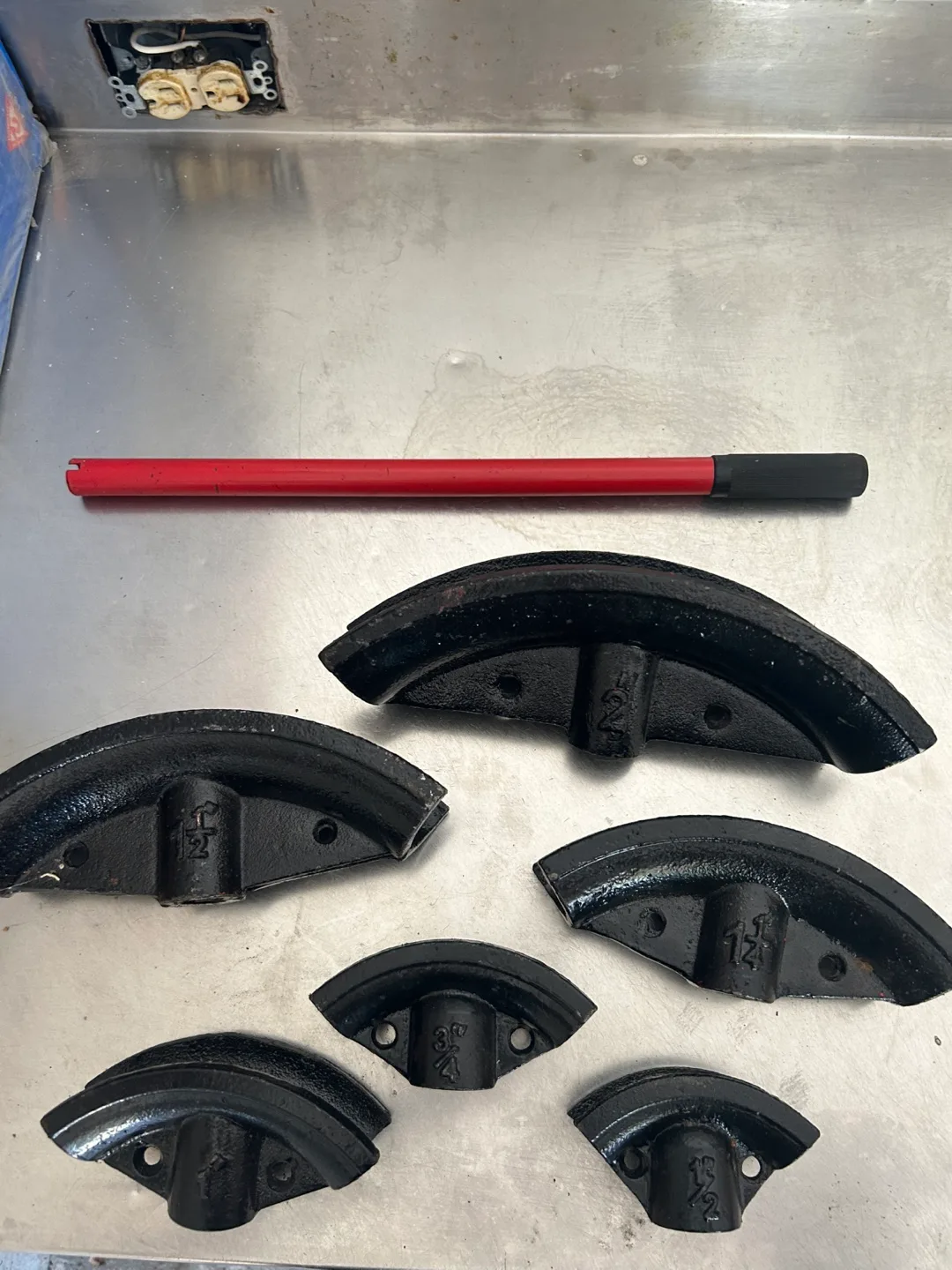 Hydraulic Pipe Bender, 12 Ton Manual Copper Exhaust Tube image indicator(10)