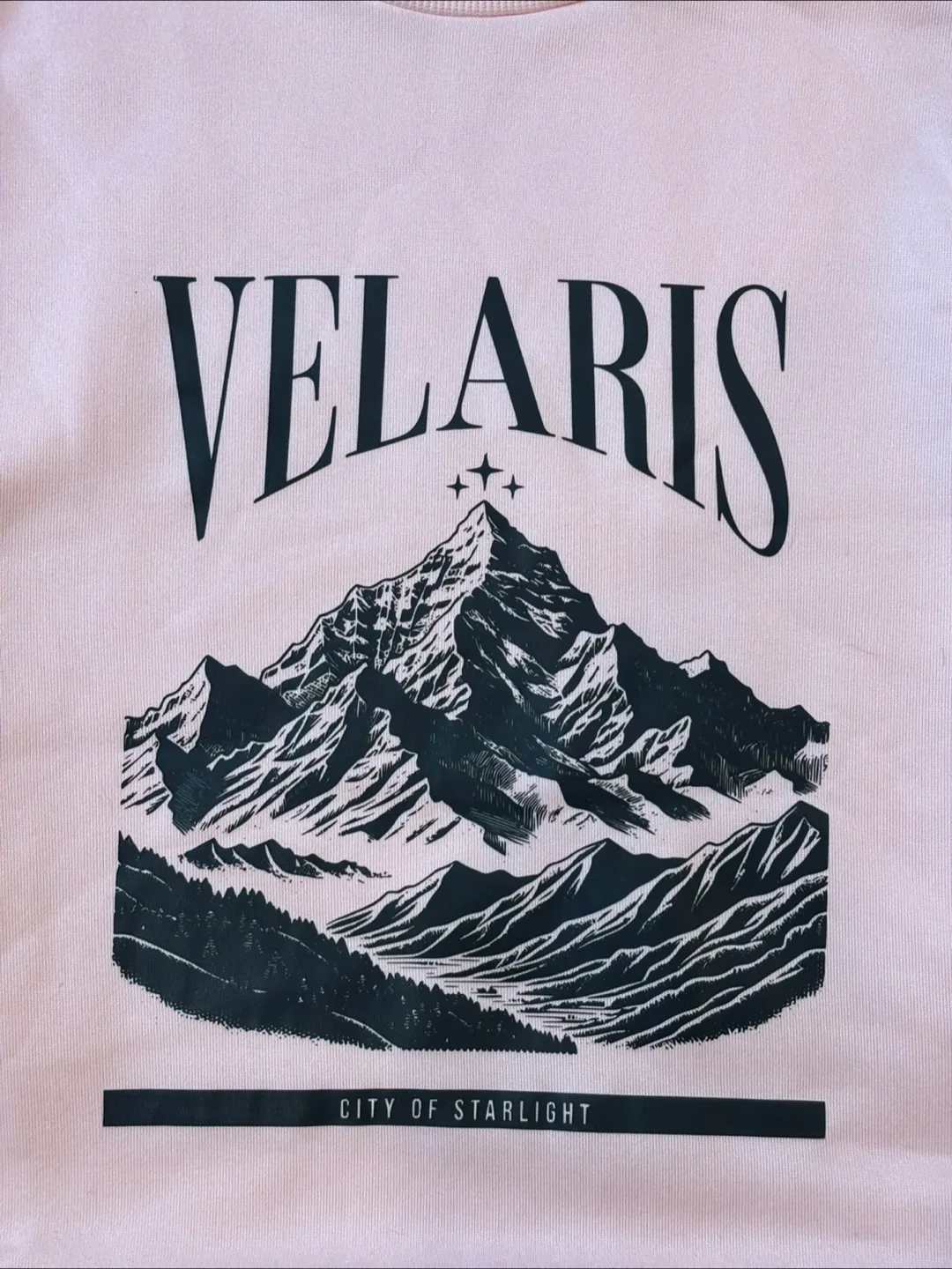 Velaris City of Starlight Pink Sweatshirt - ACOTAR image indicator(2)